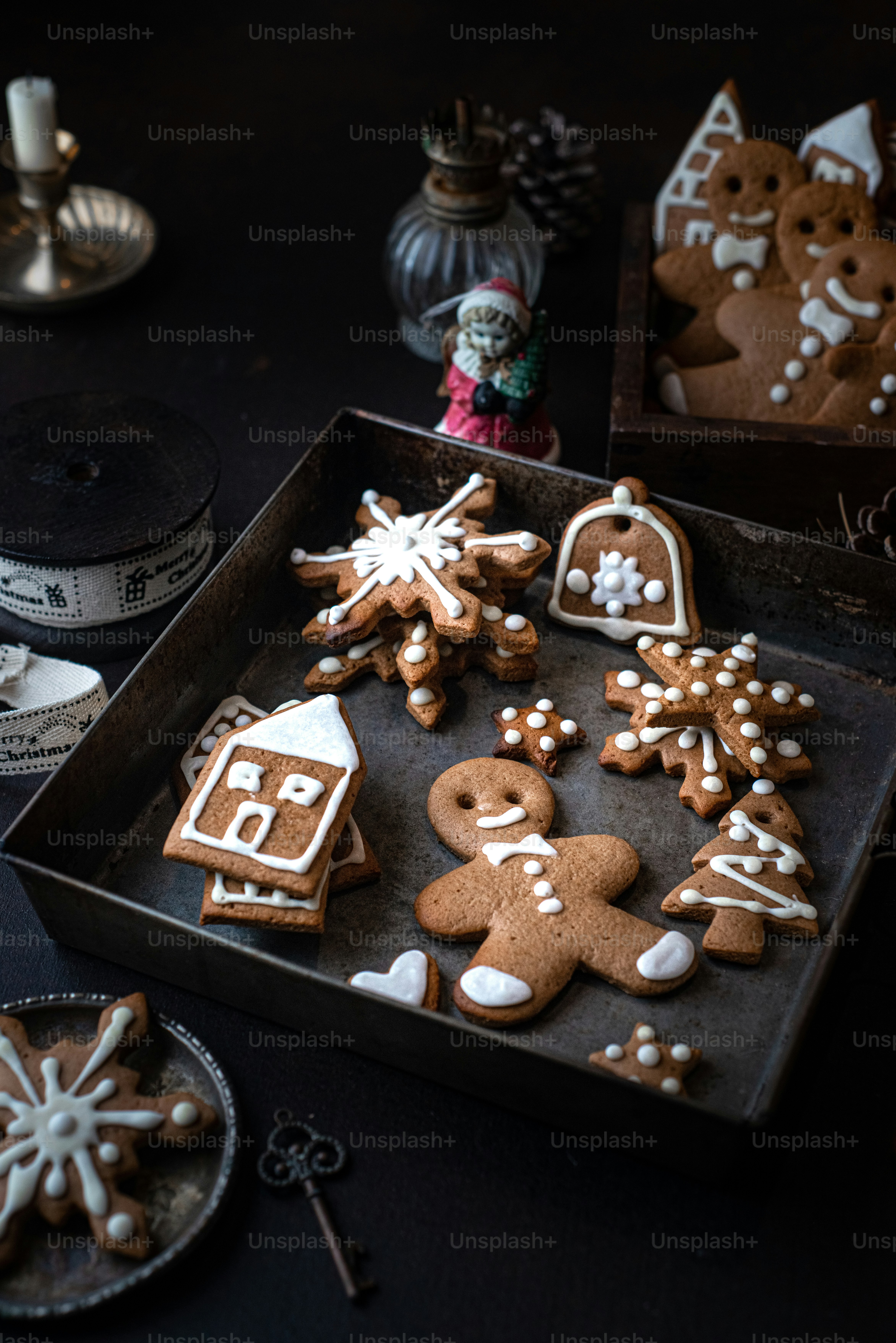 a table with objects on it