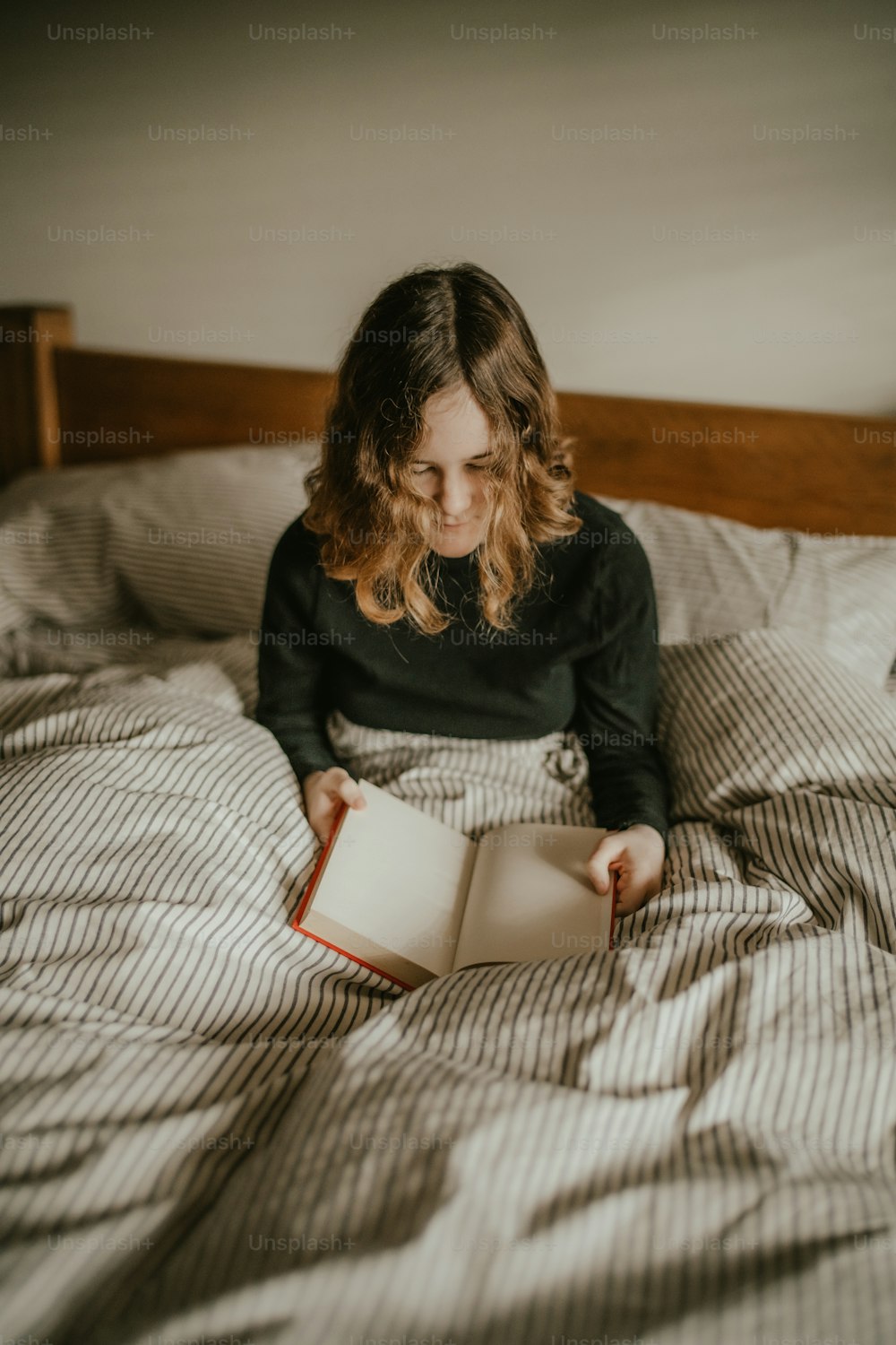 a person reading a book