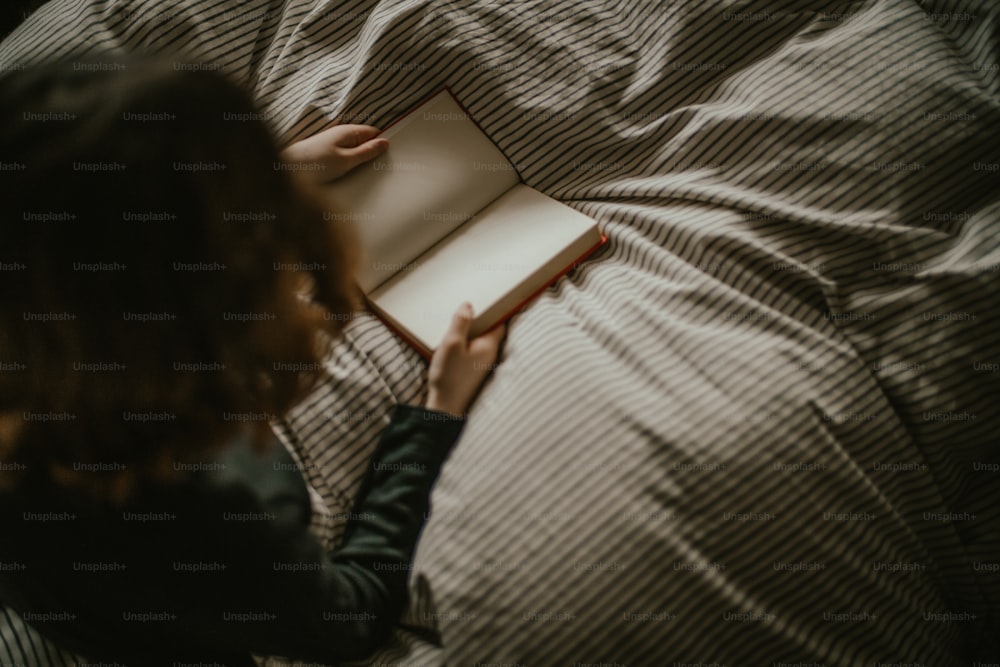 a person reading a book