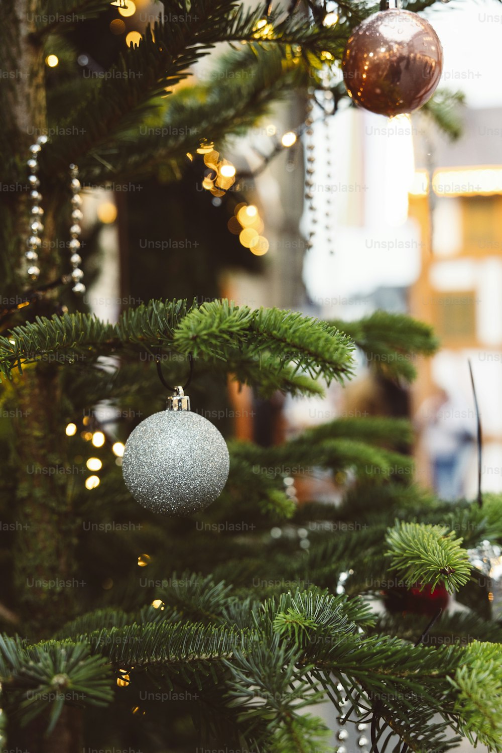 a tree with ornaments