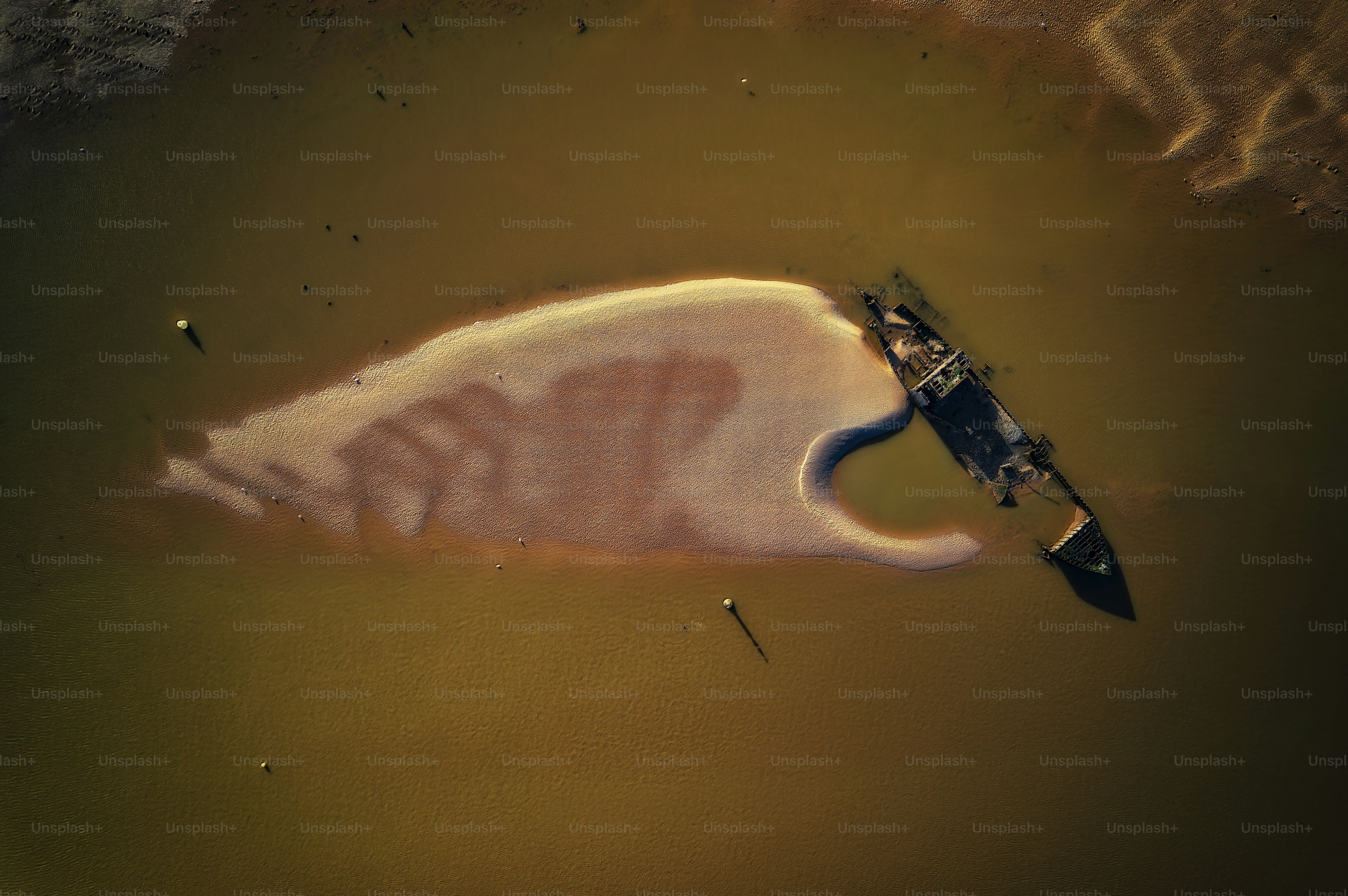 a small boat in the water