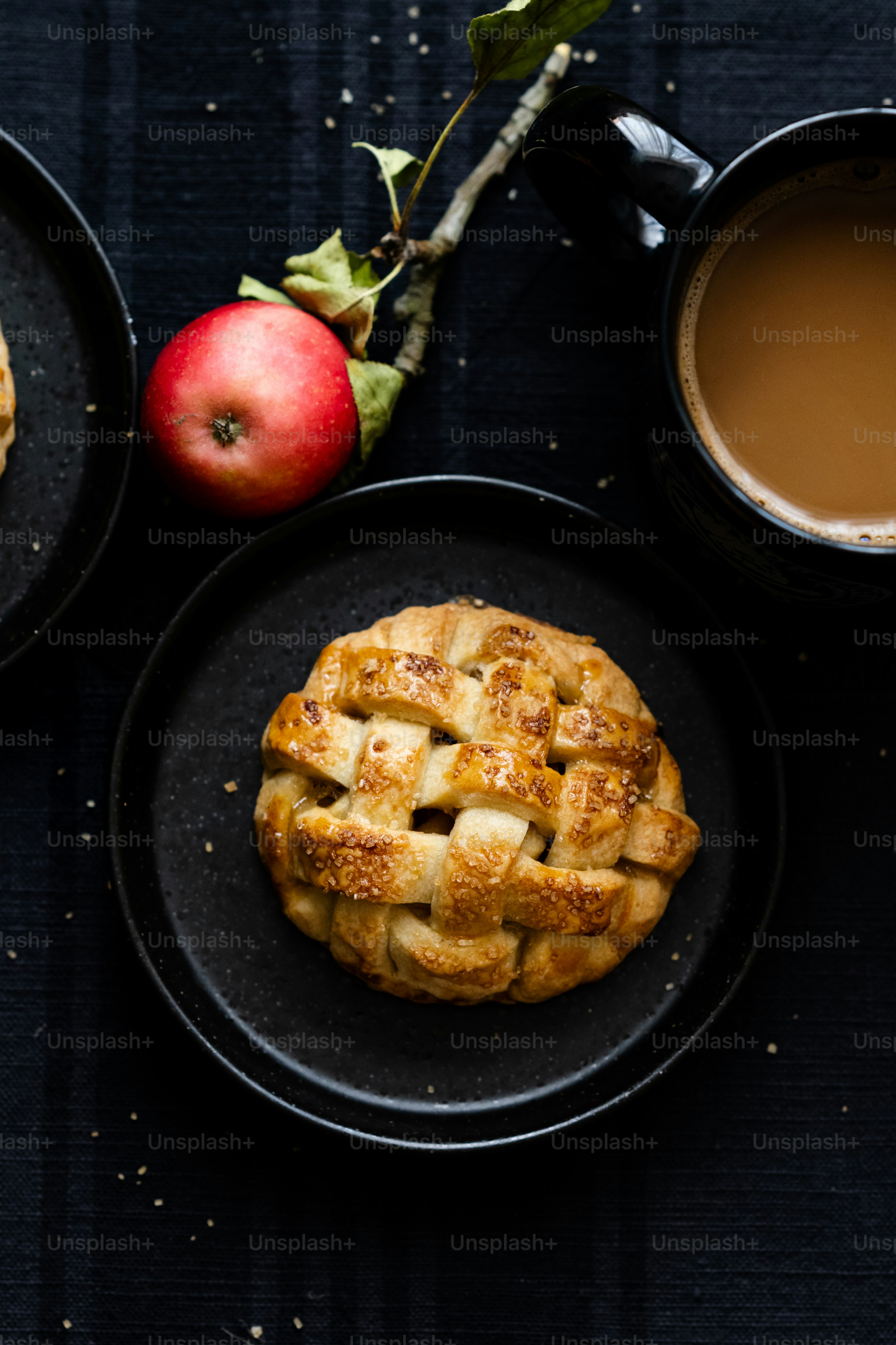 a plate of food and a drink