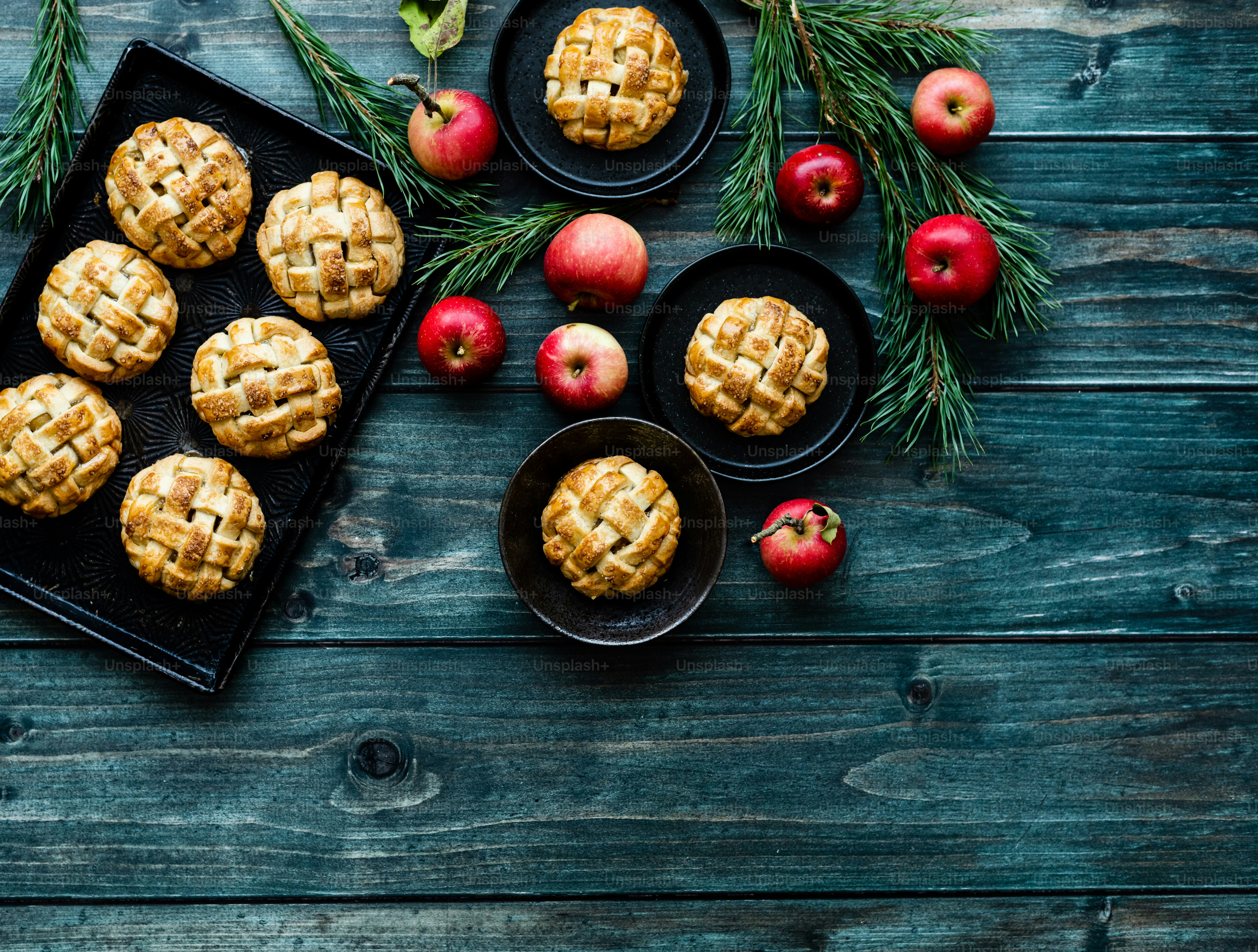 a table full of food