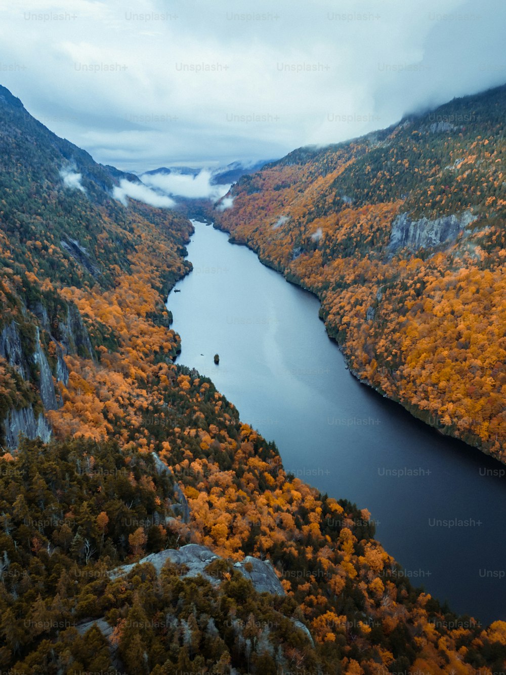 a river running through a valley