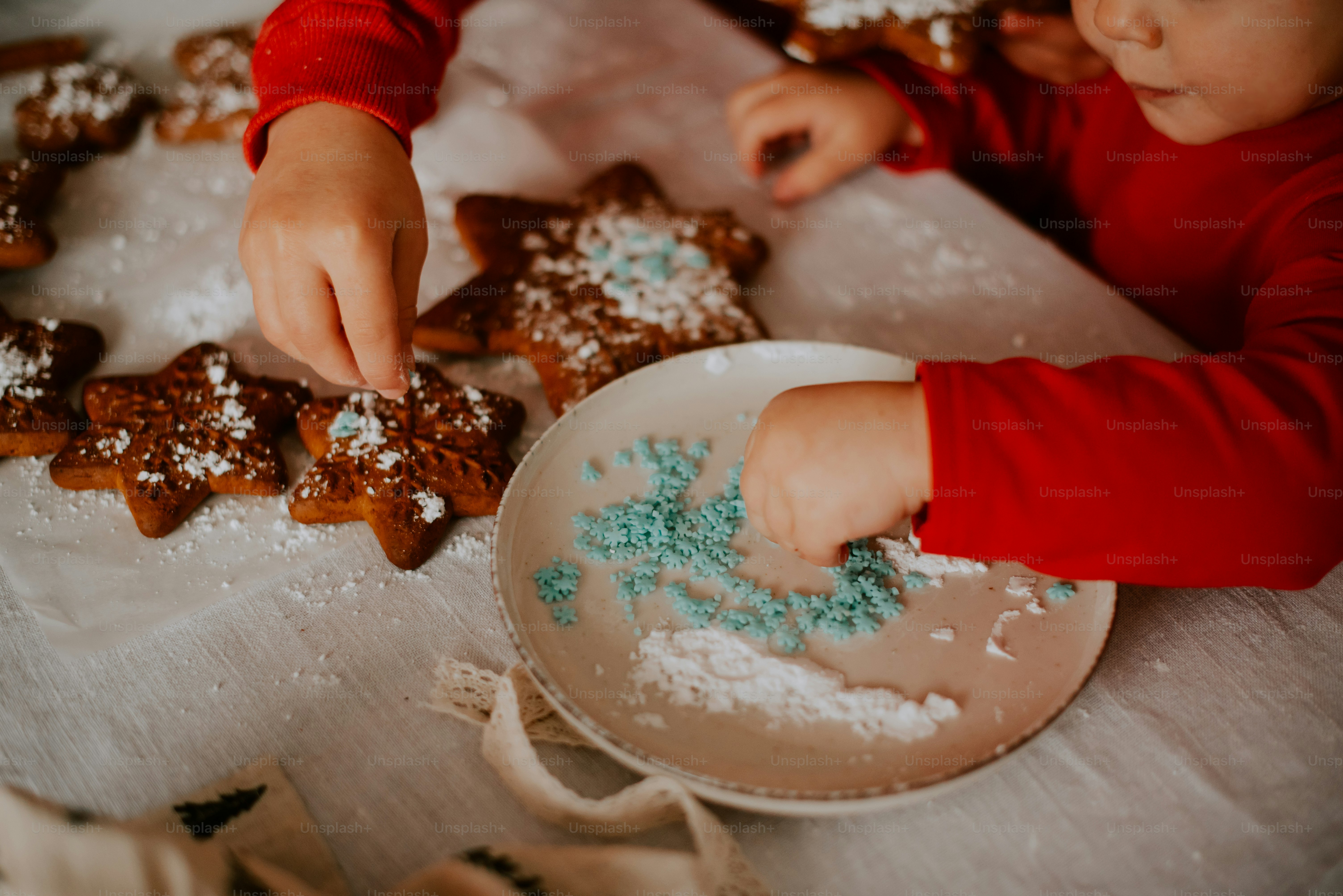 a person making a cake