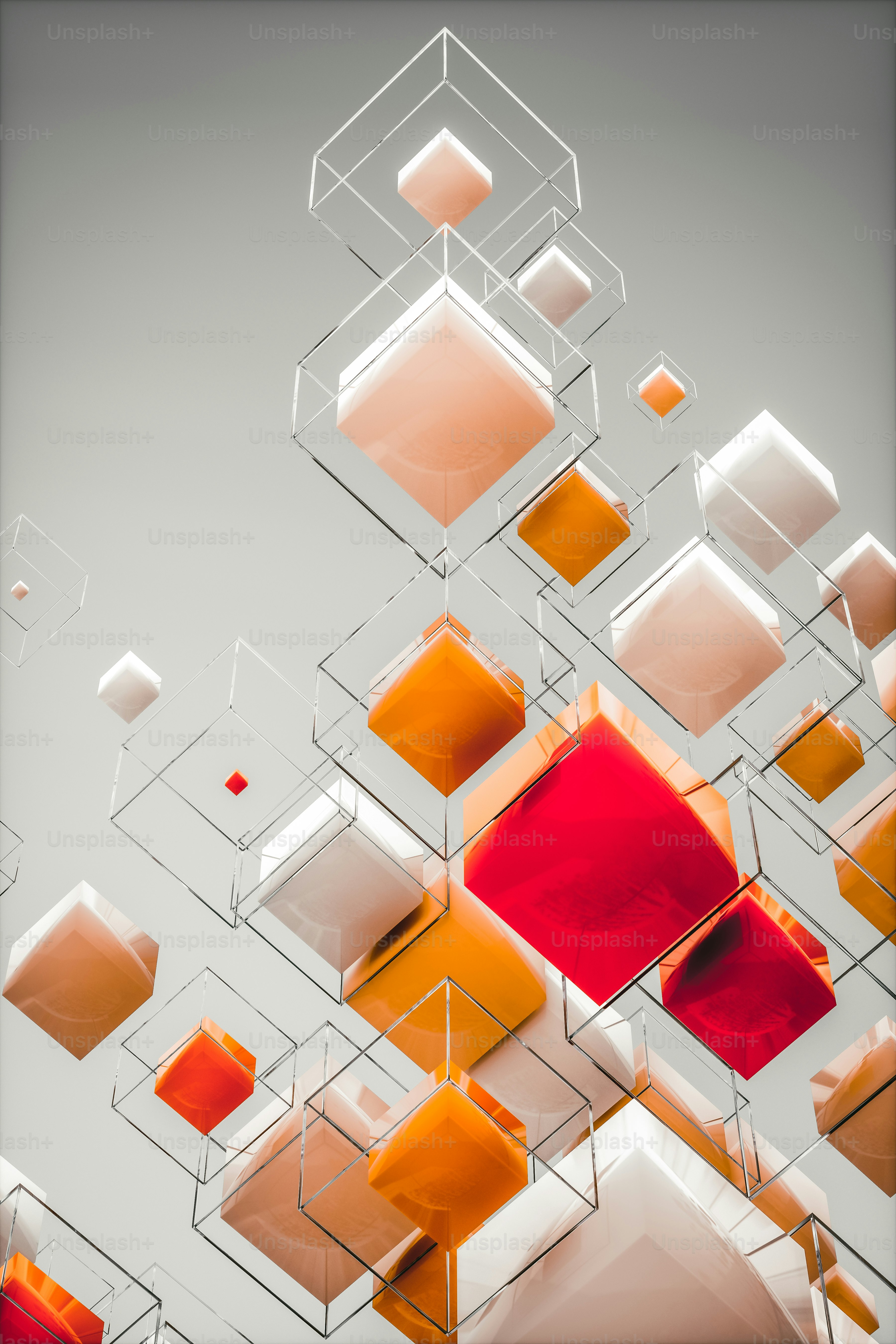 a group of colorful squares