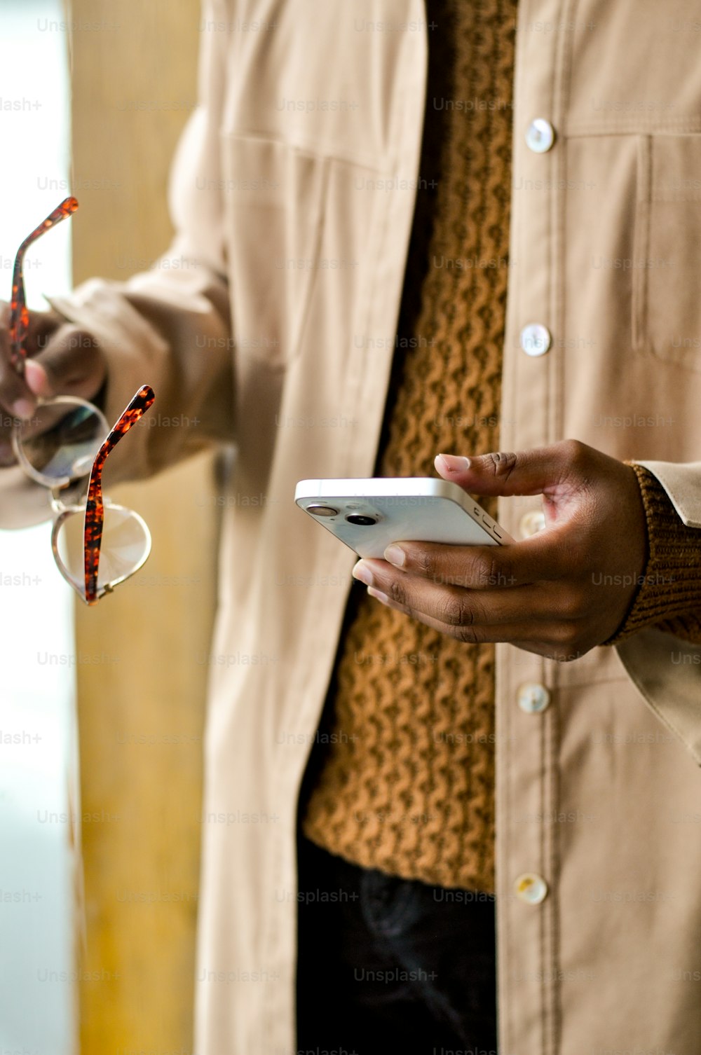 a person holding a phone