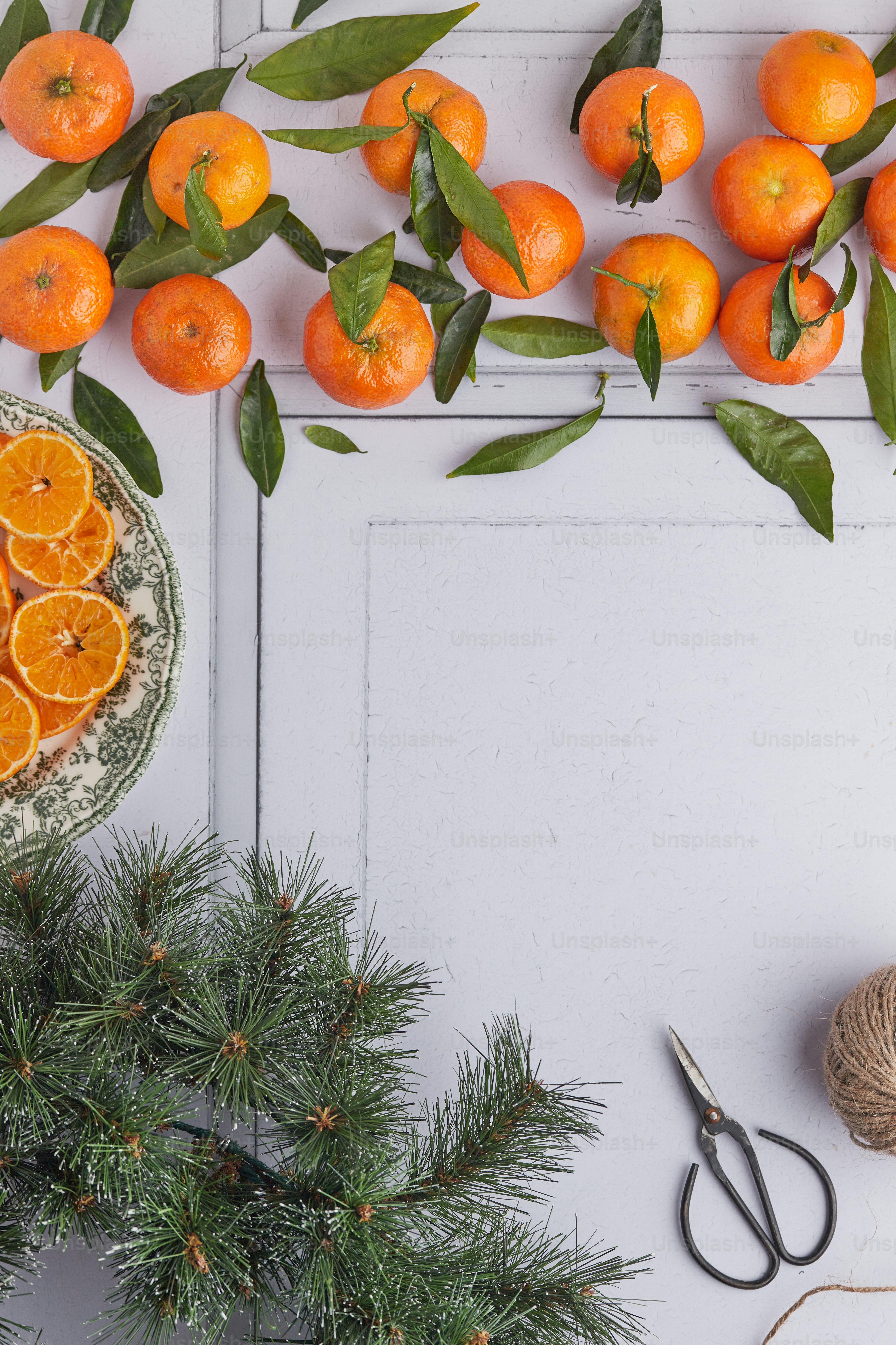 a bunch of oranges on a tree
