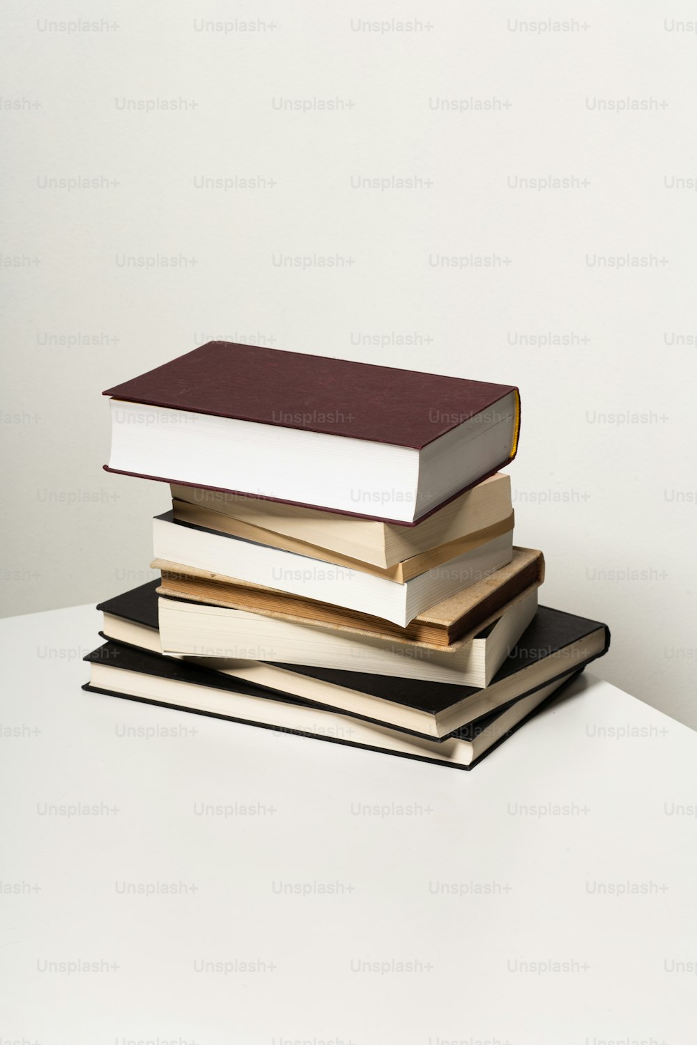 a stack of books