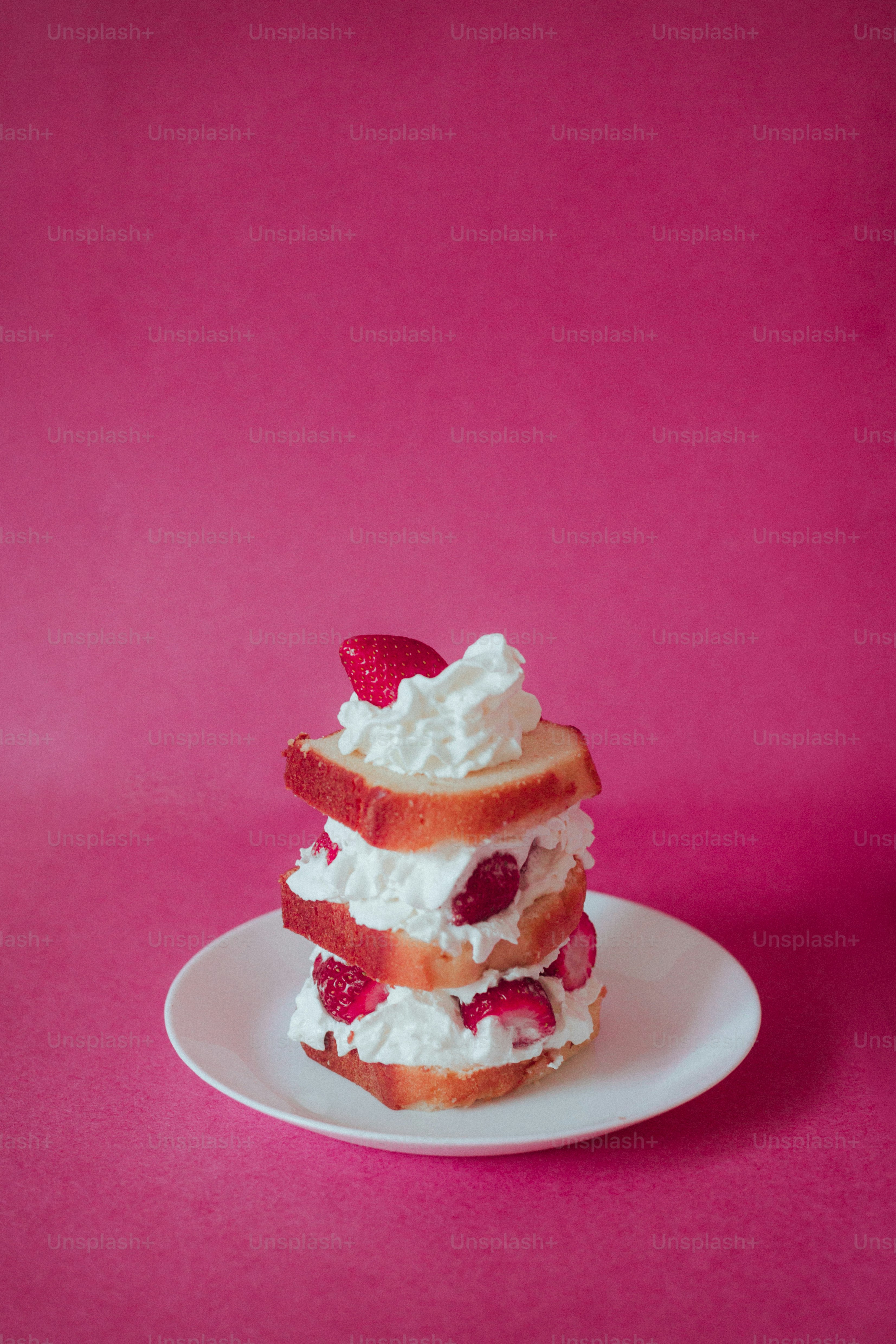 a dessert on a plate