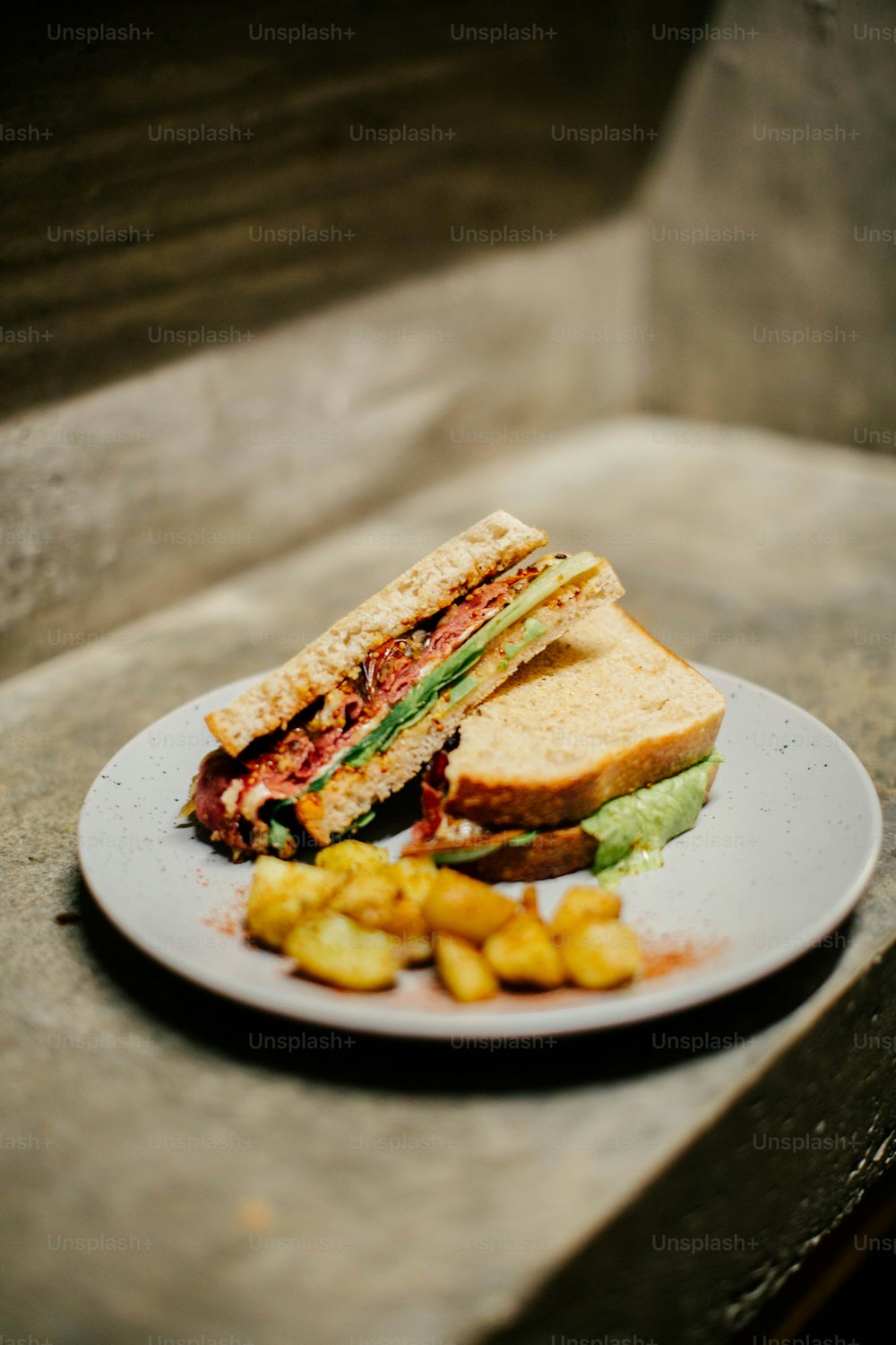 a sandwich on a plate