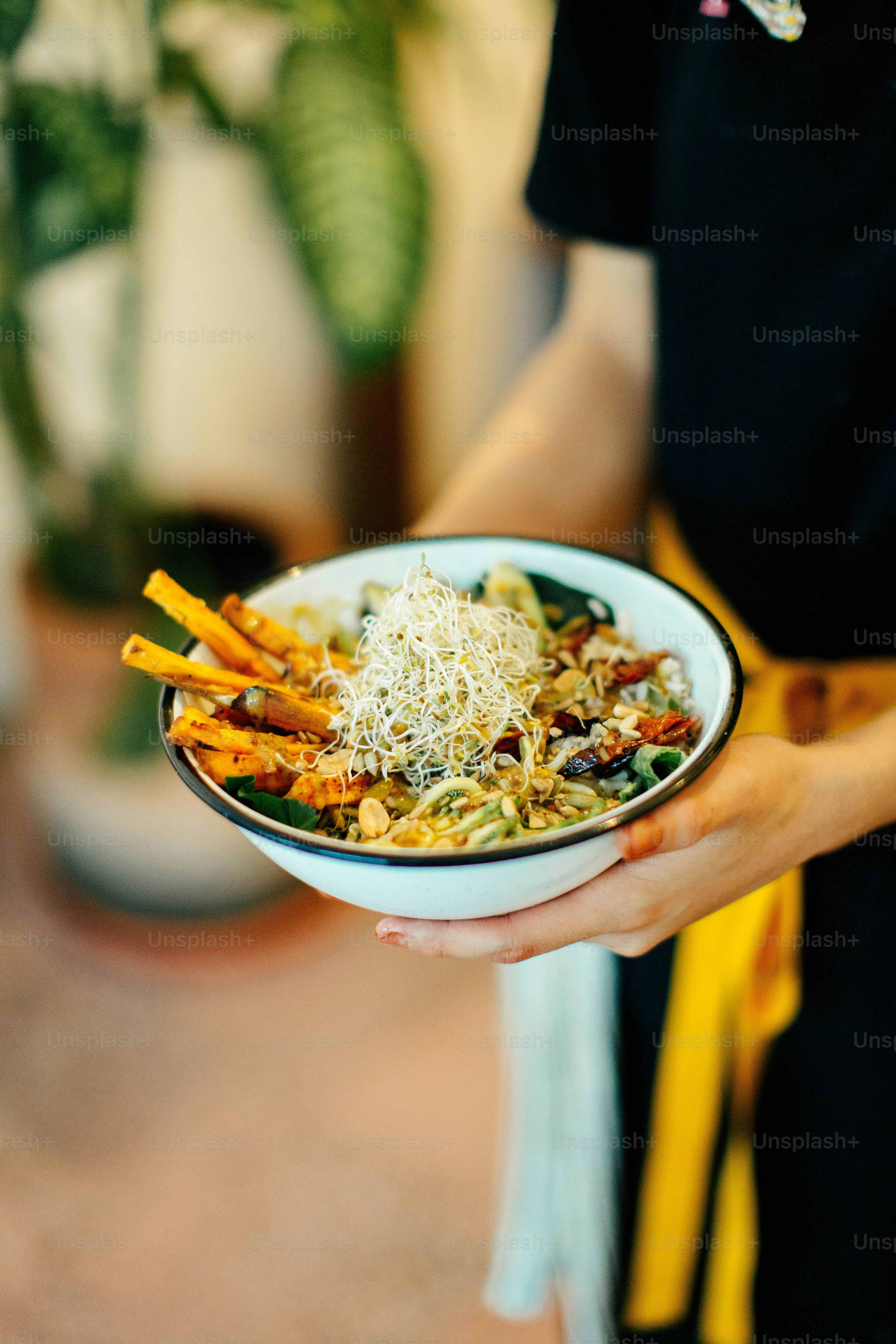 a bowl of food
