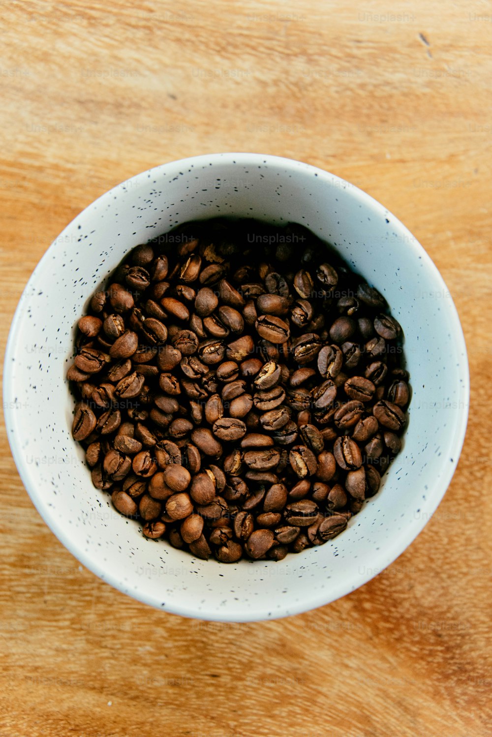 a bowl of coffee beans