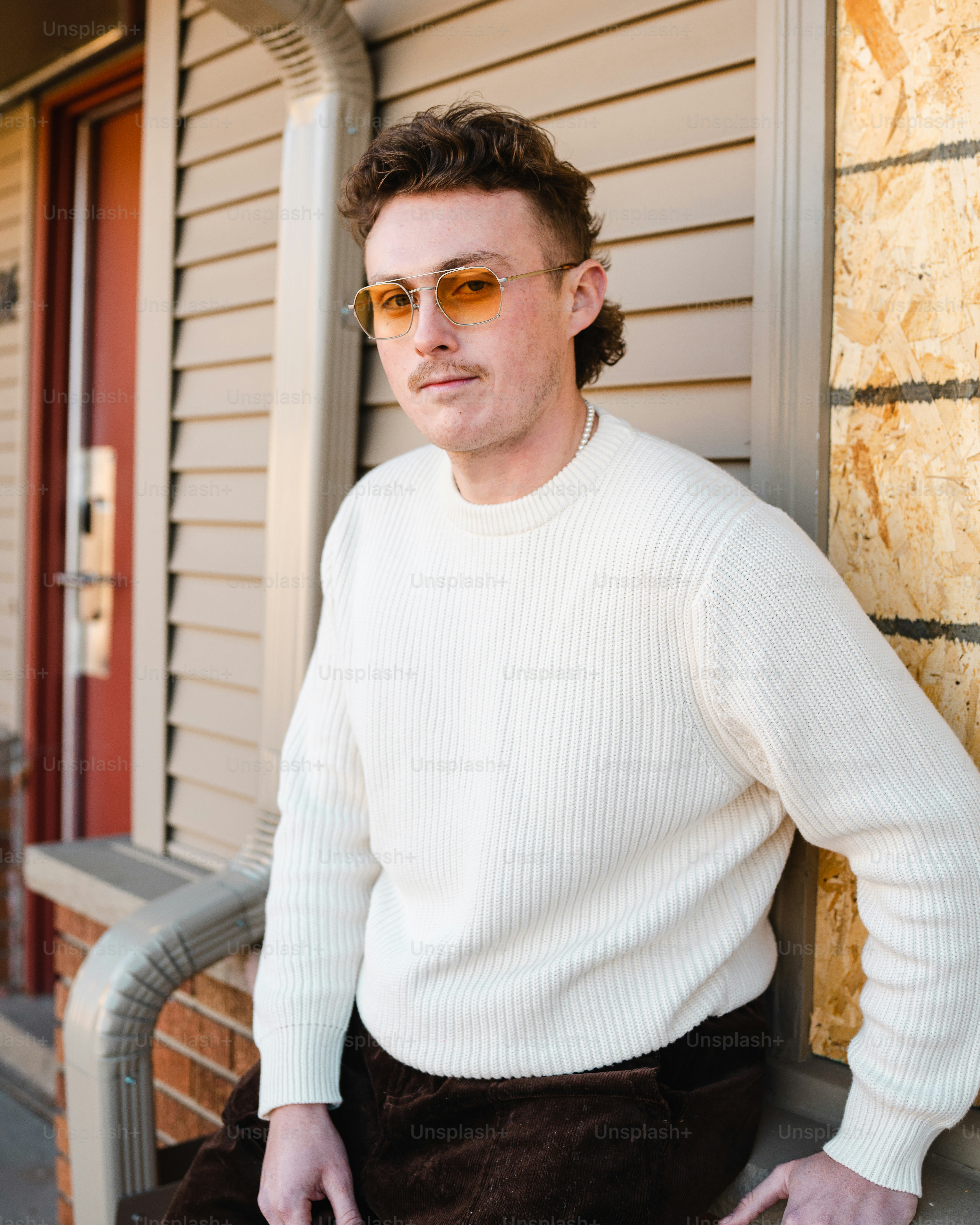 a man wearing glasses