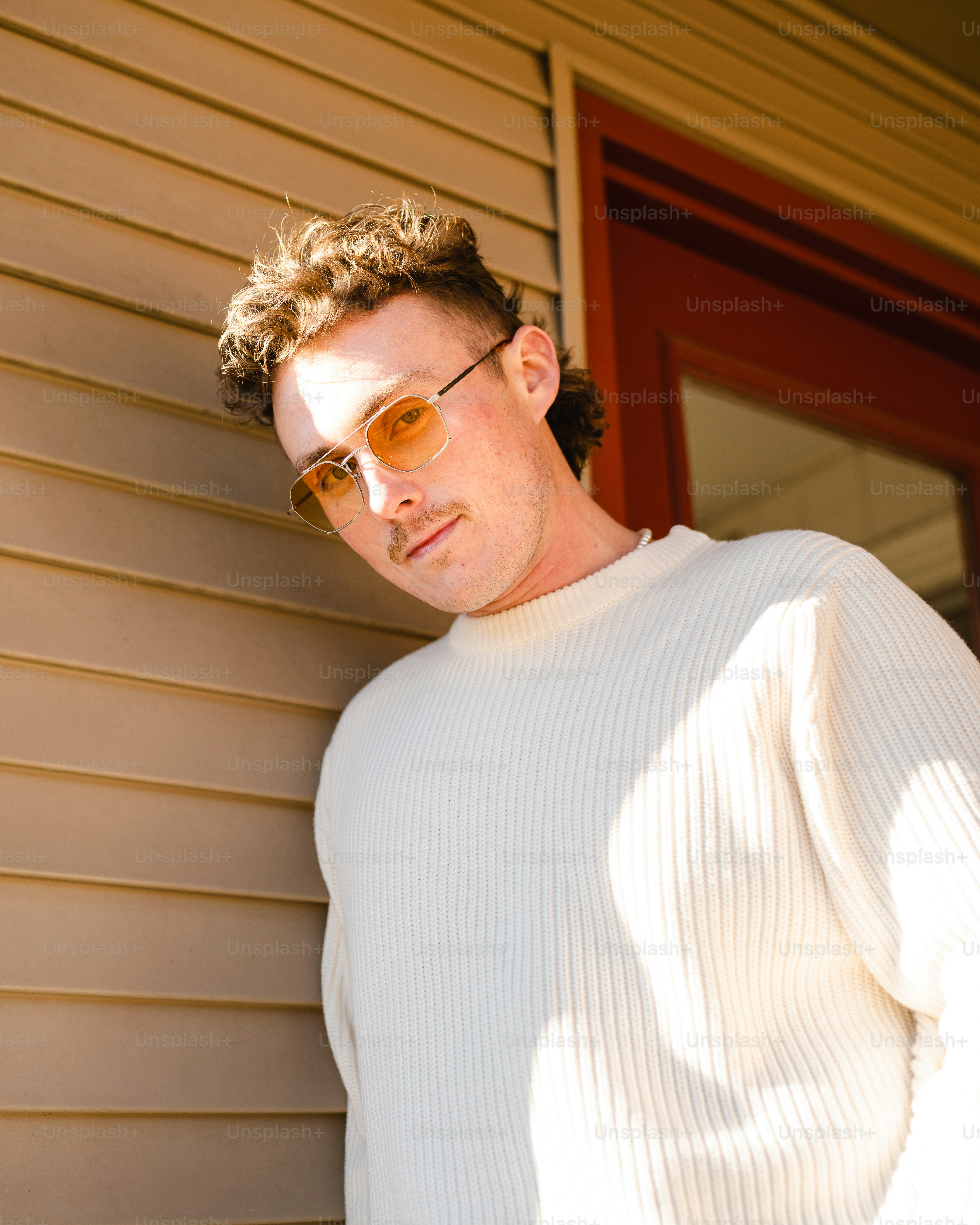 a man wearing glasses