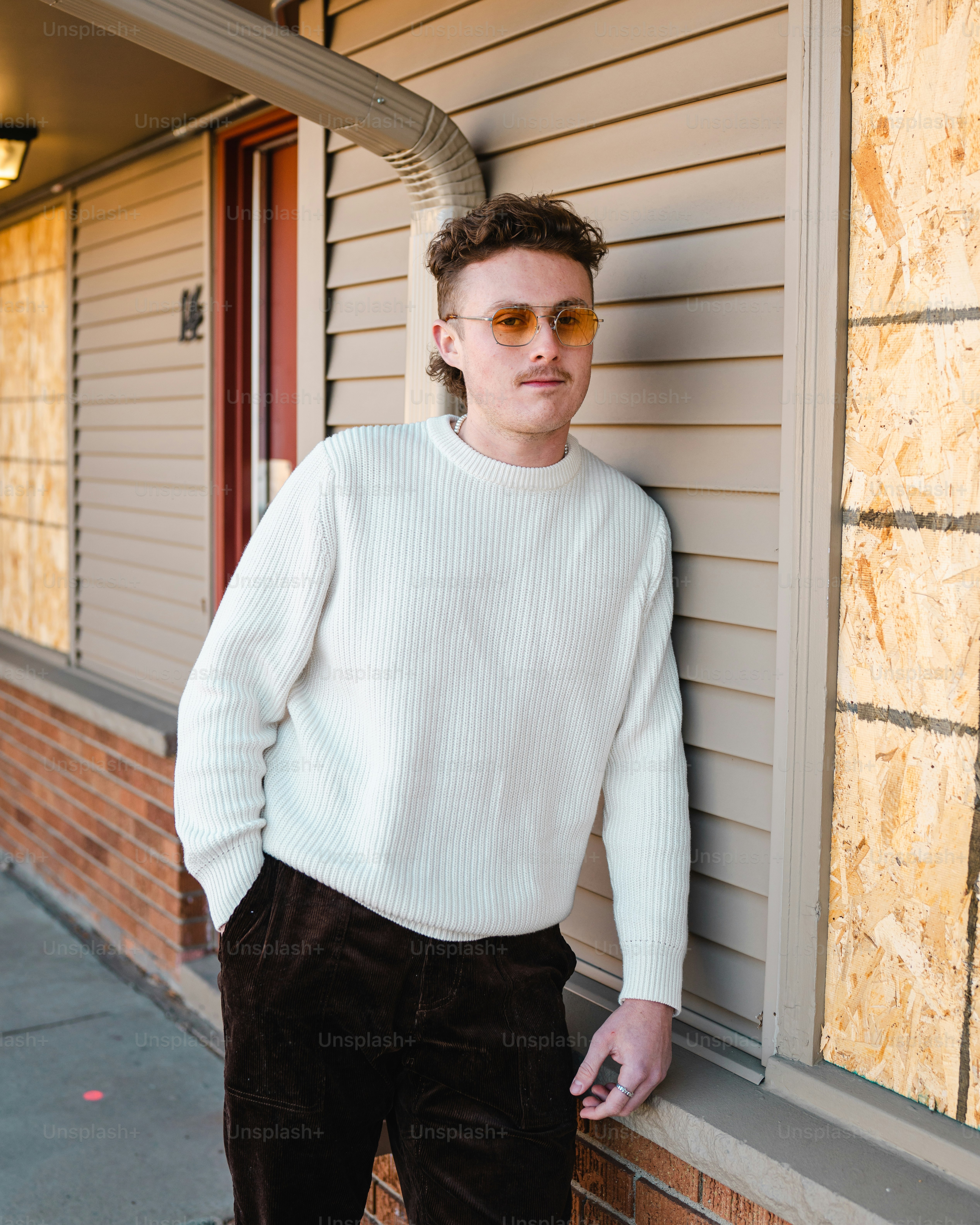 a man wearing glasses