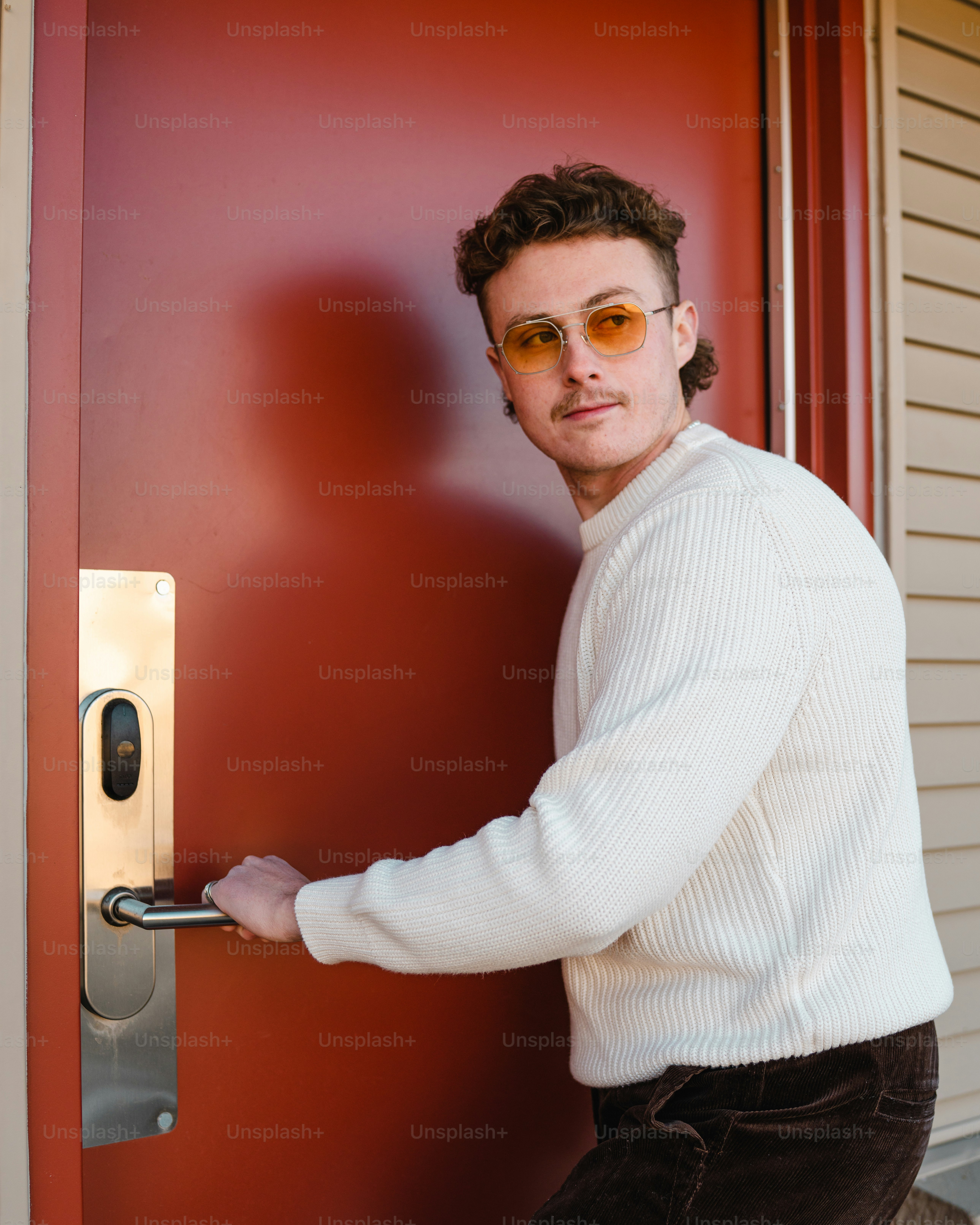 a man wearing glasses