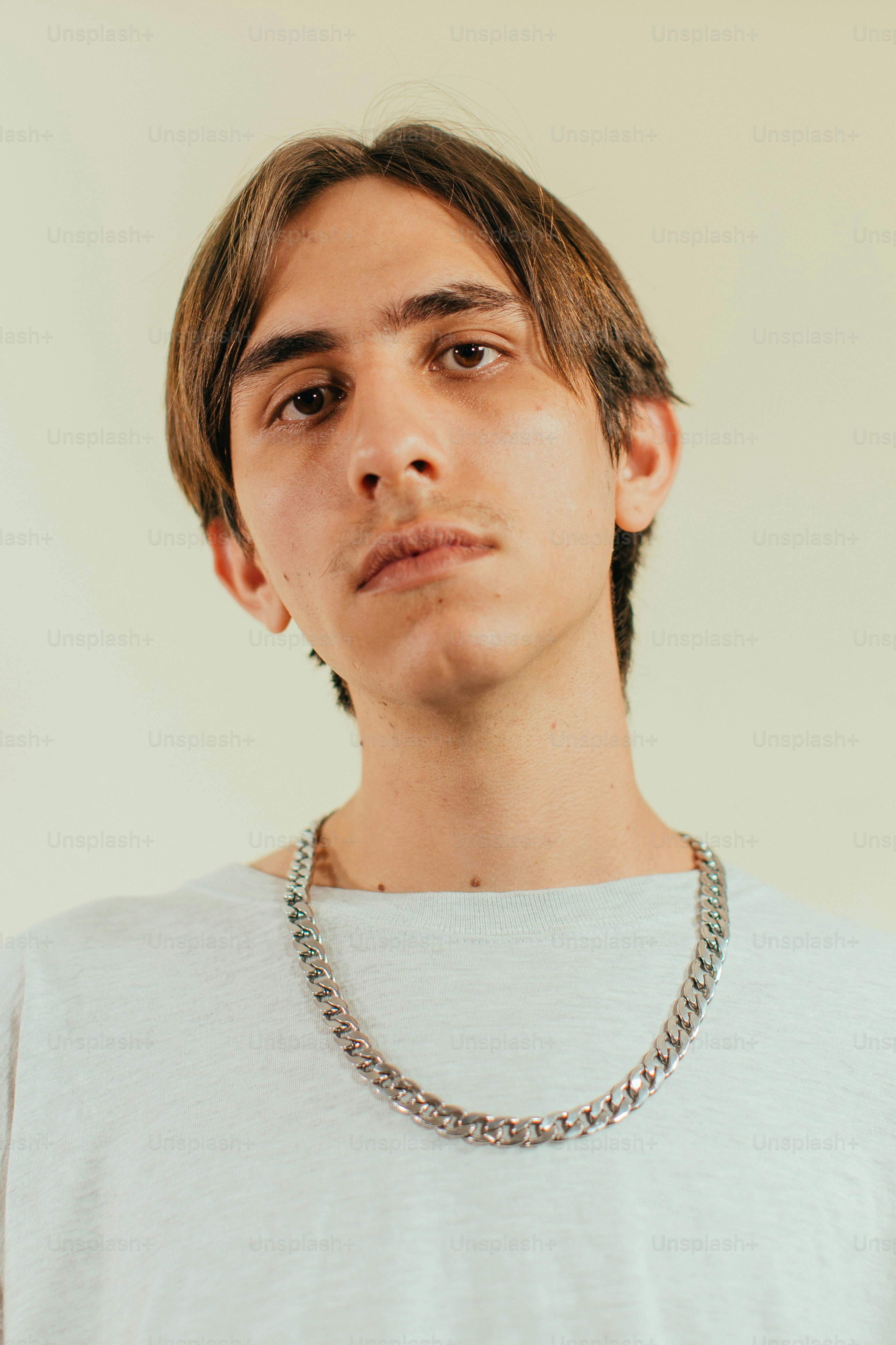 a person with a necklace