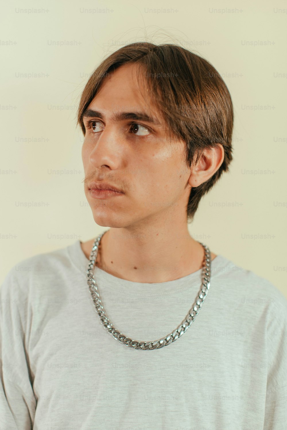a person with a necklace