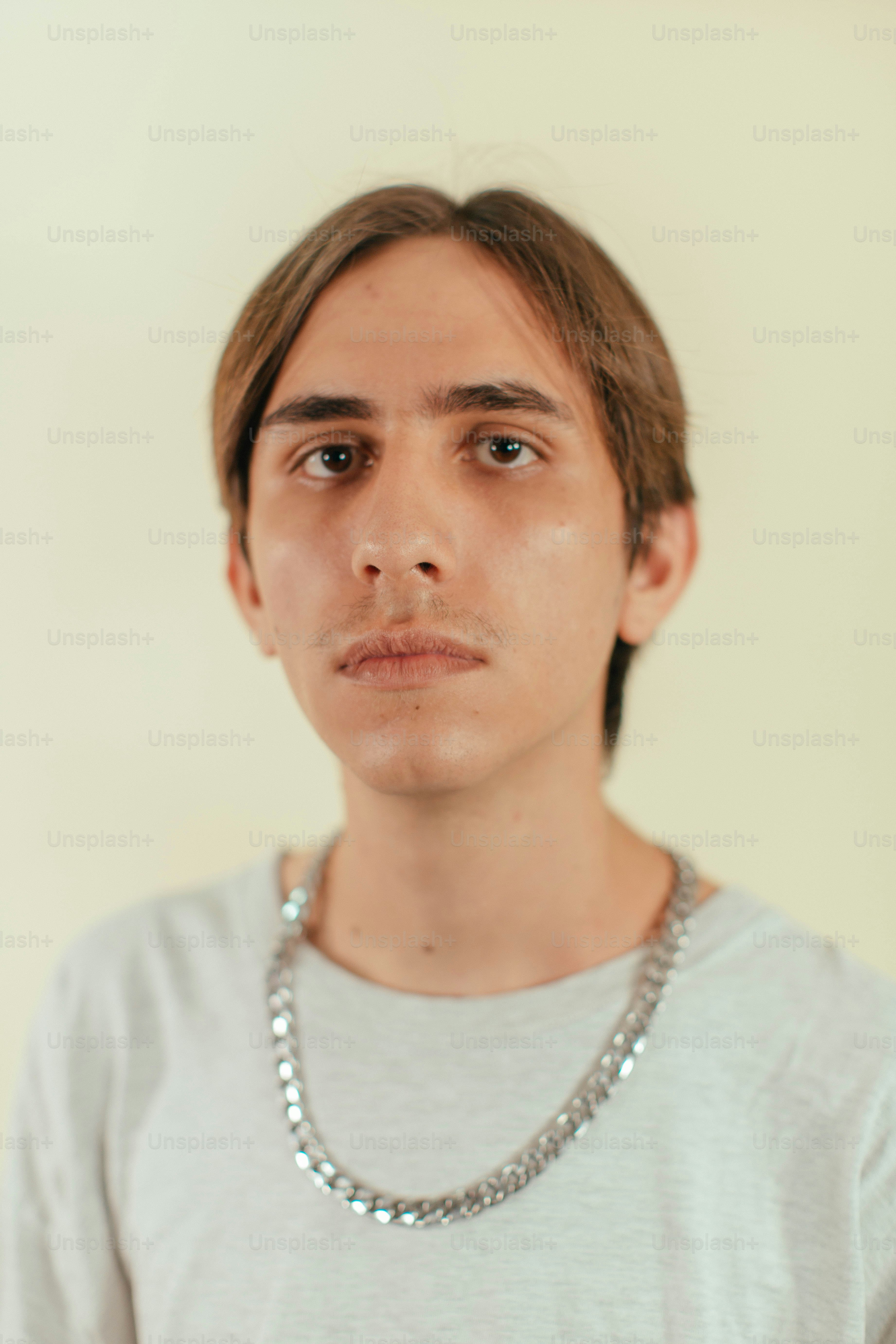 a person with a necklace