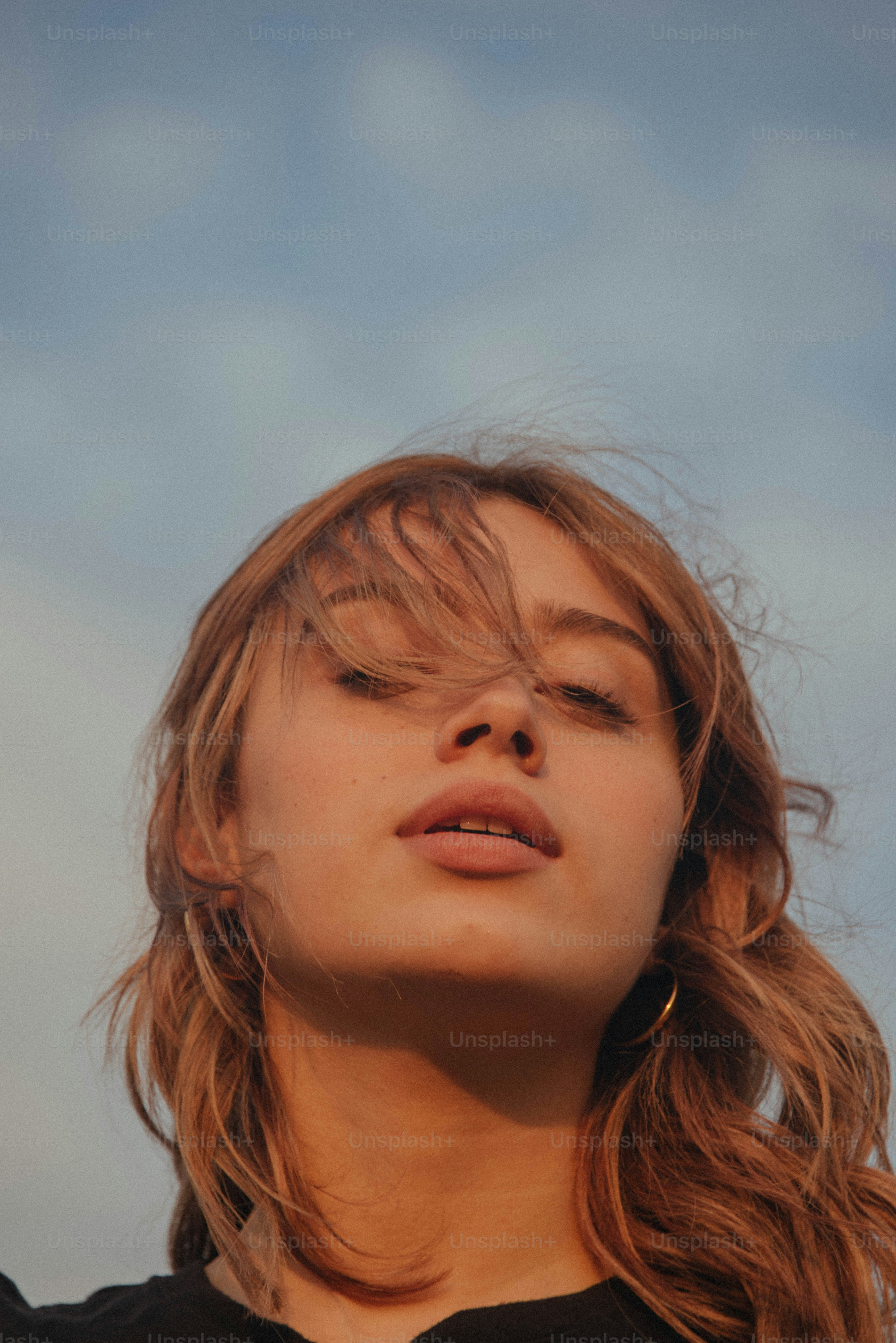A woman with her eyes closed photo – Portrait Image on Unsplash