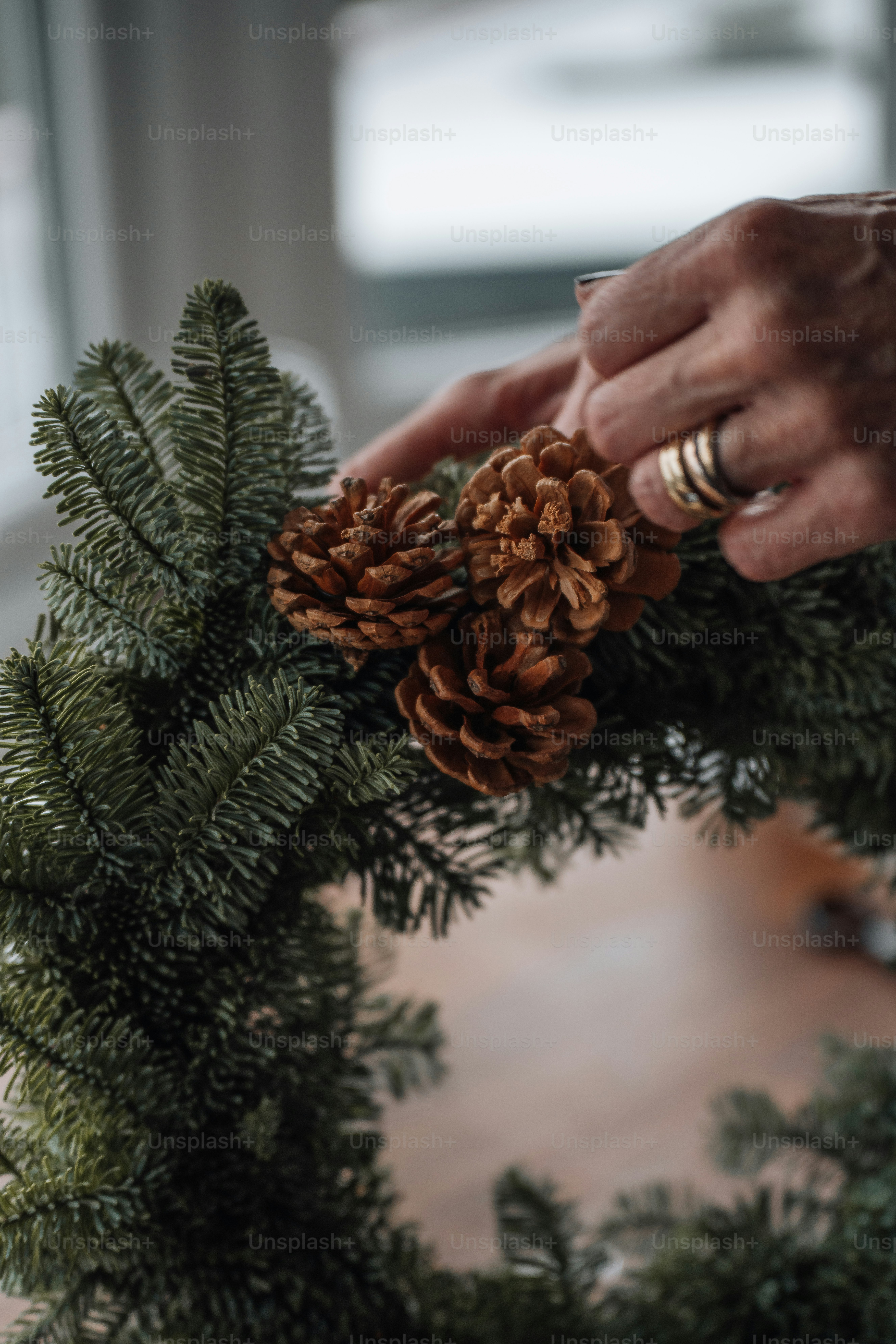 a person holding a pineapple