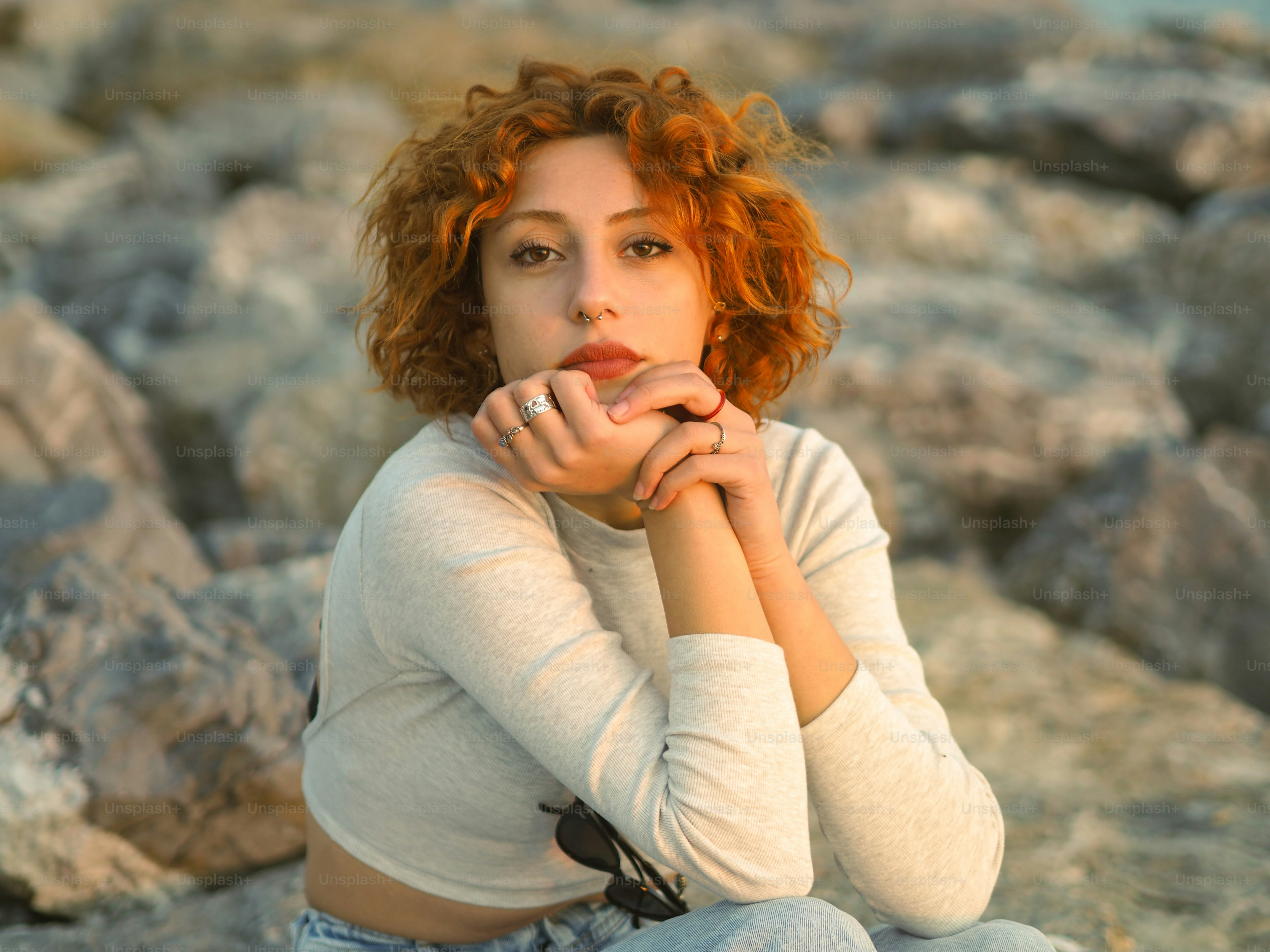 a person eating an apple