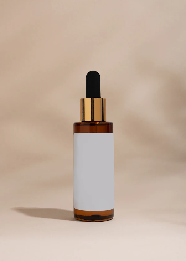 Dropper bottle of radiance face serum