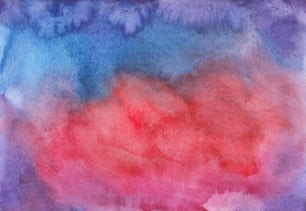 a painting of a red and blue sky