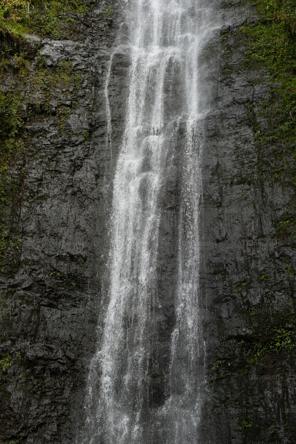 a waterfall in a forest