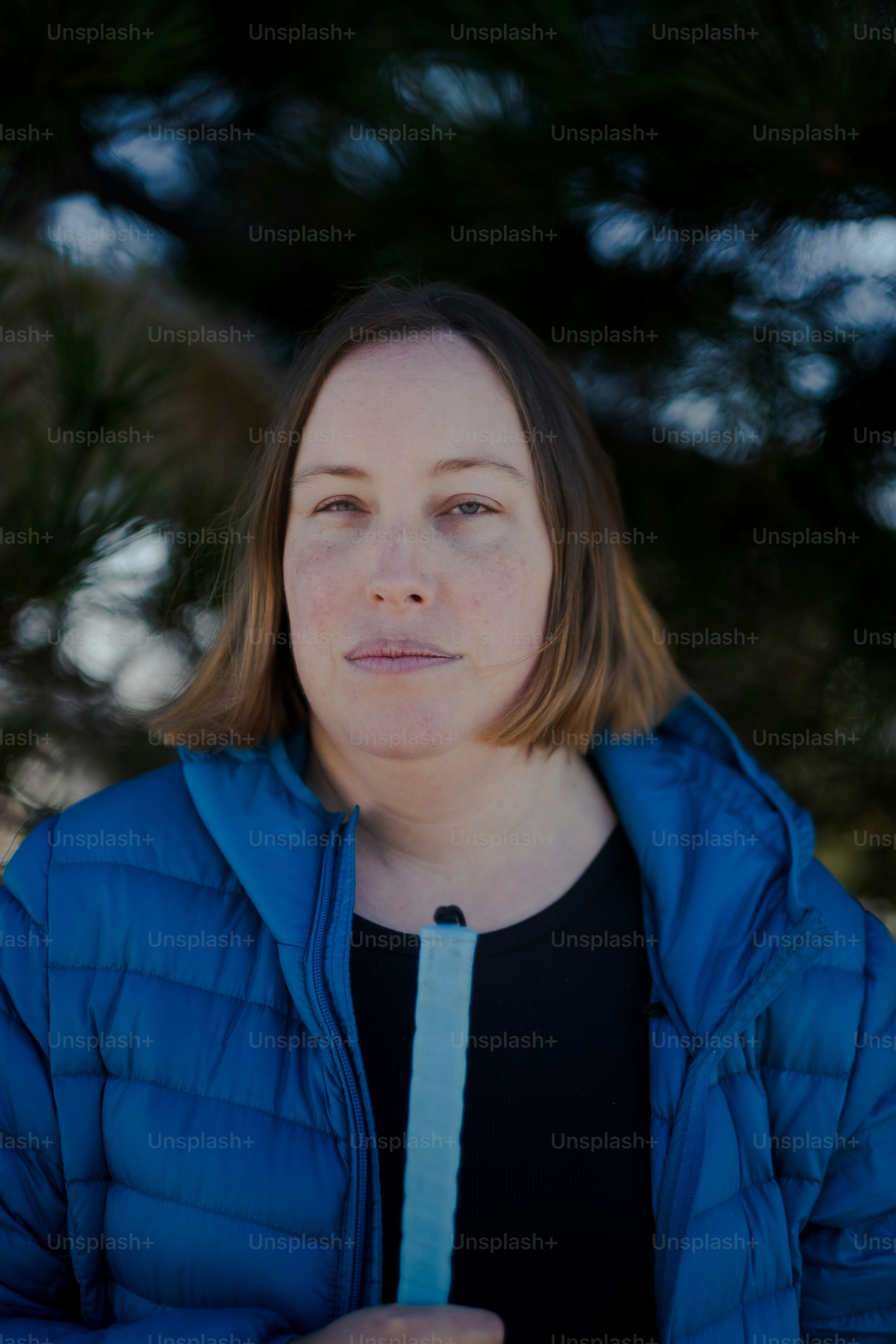 a person with long hair