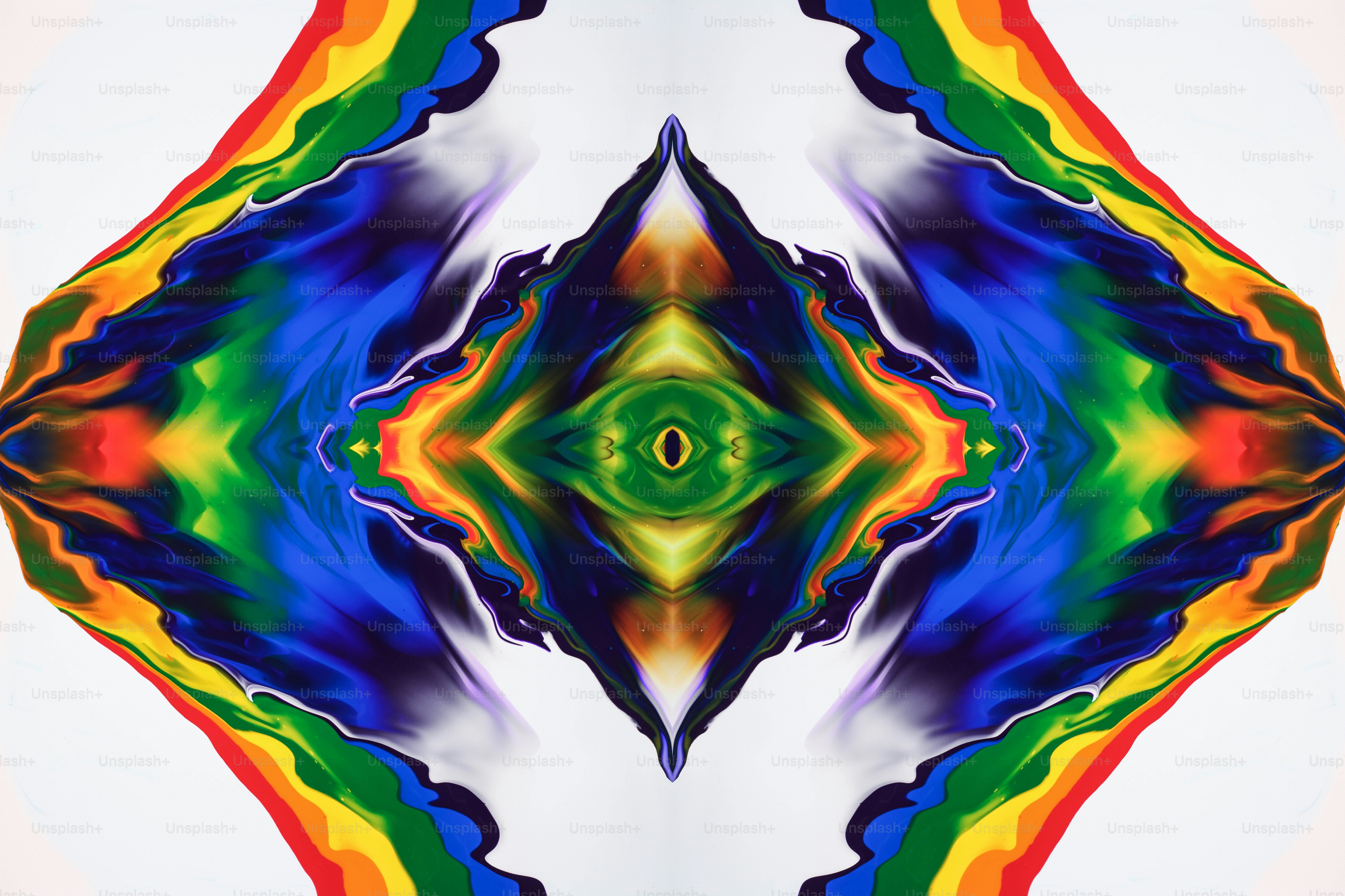 a colorful spiraling rainbow