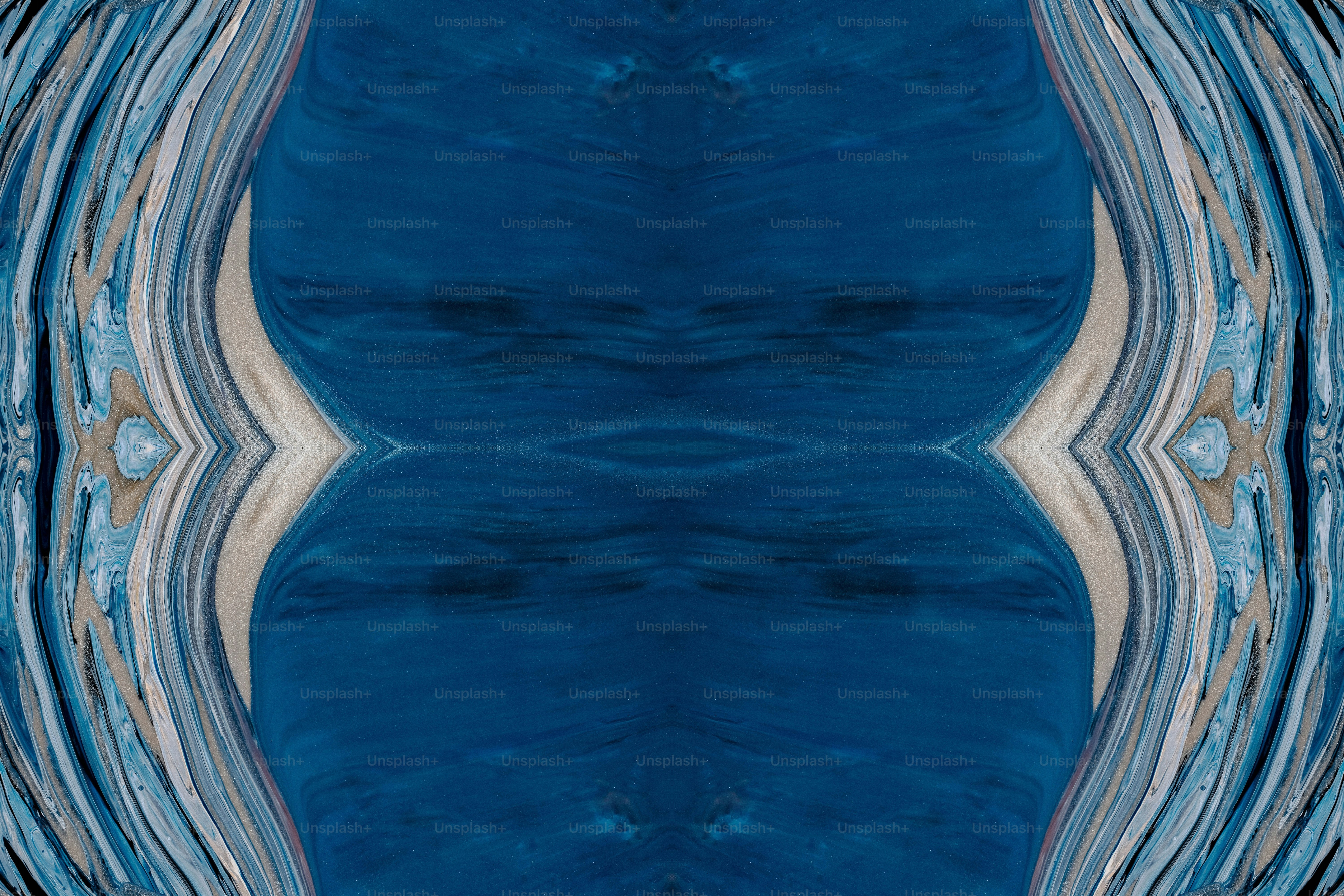 a blue surface with a hole in it