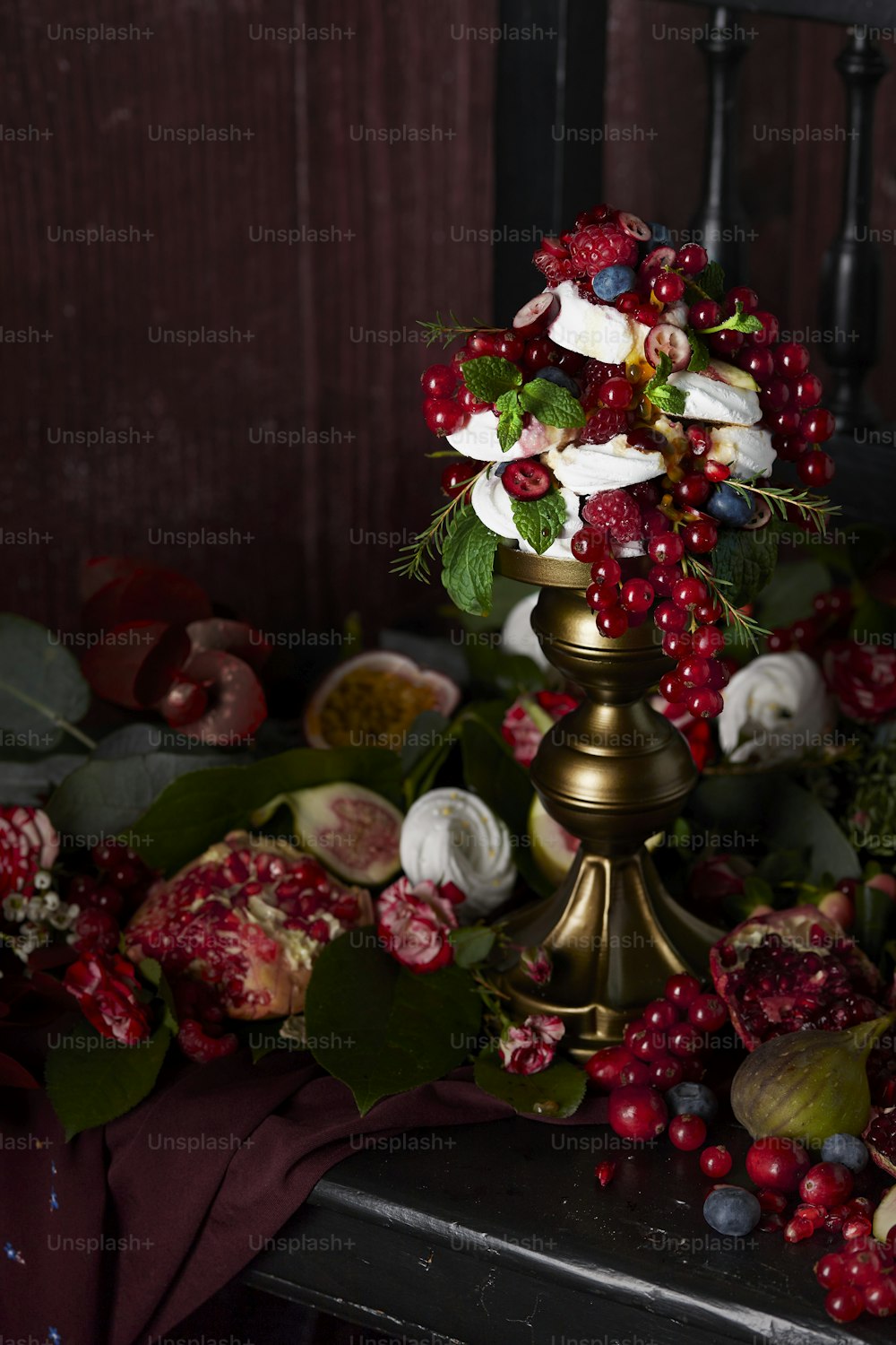 a wreath of flowers