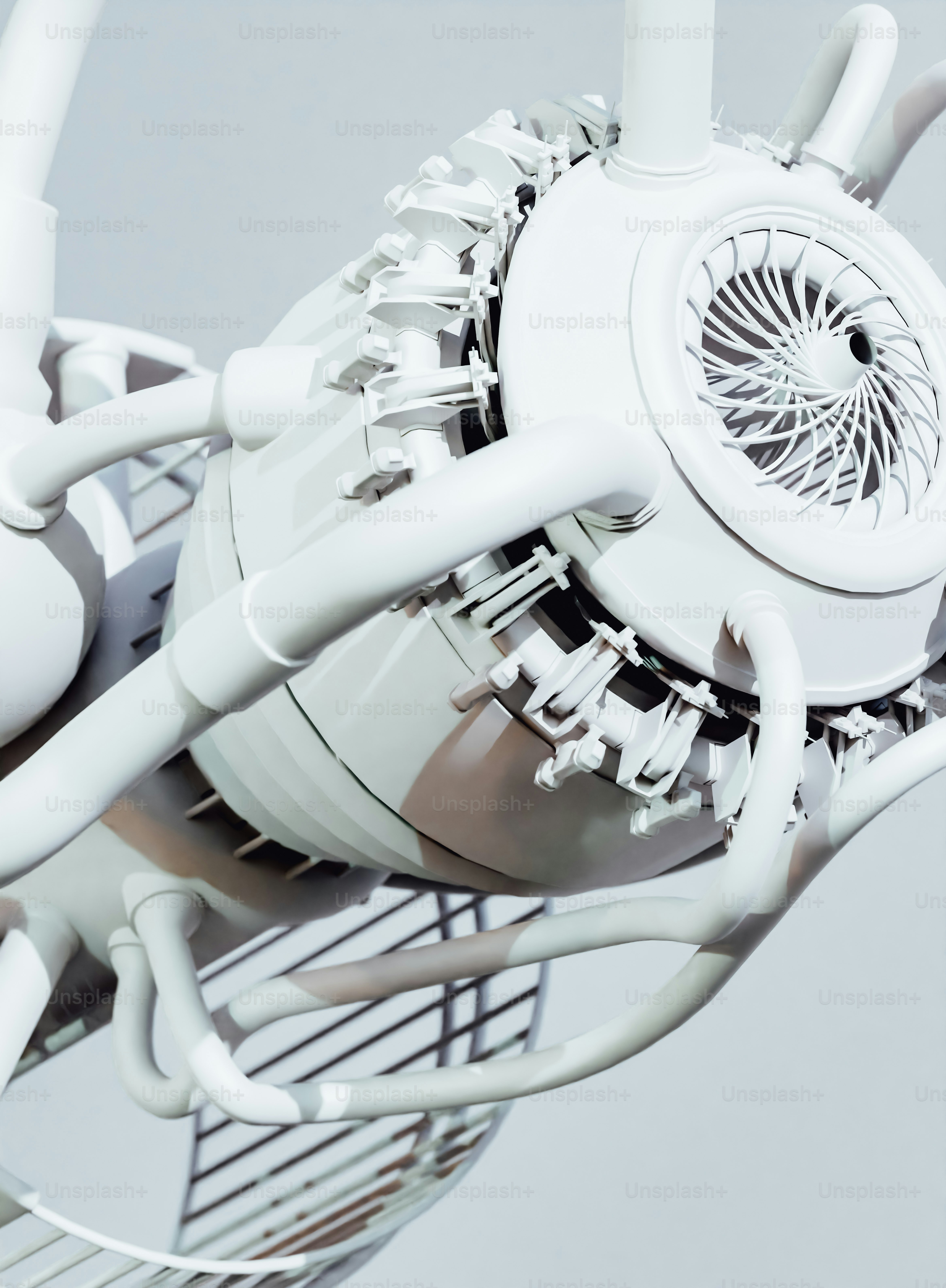 A close-up of a white machine photo – Wallpaper Image on Unsplash