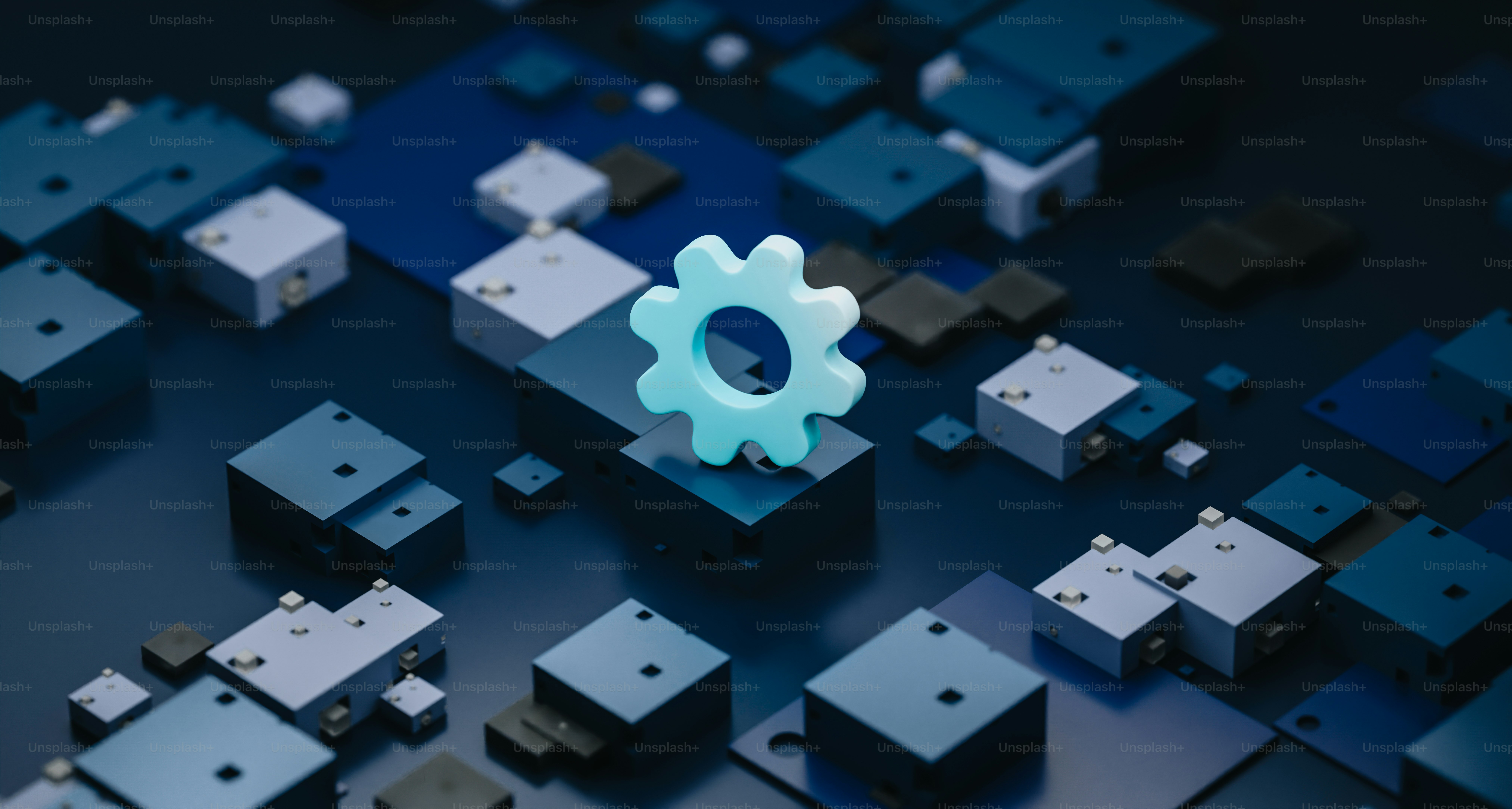 um close up de um chip de computador