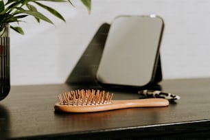 a purse and a wallet on a table