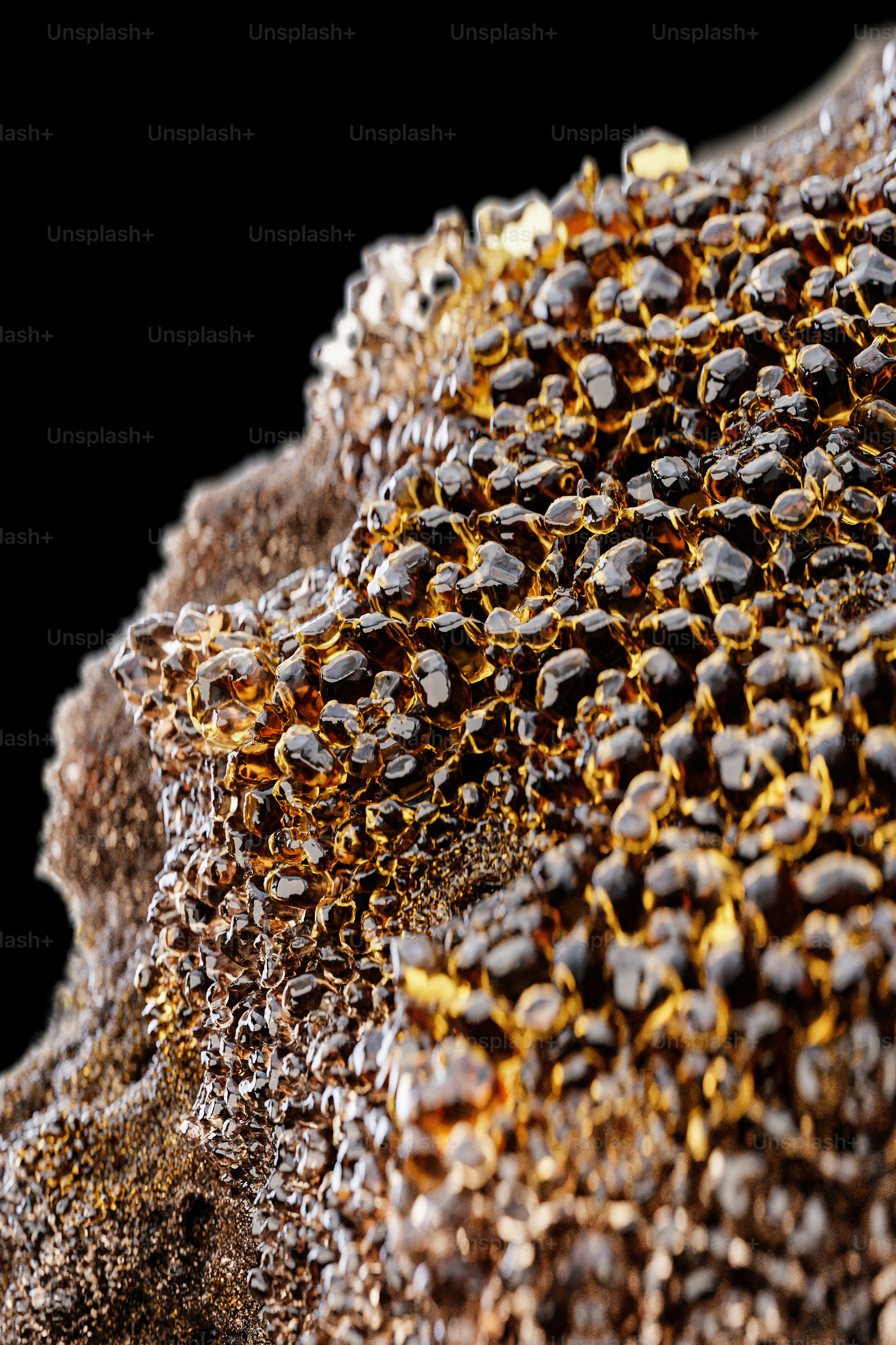 a close up of a pile of grains