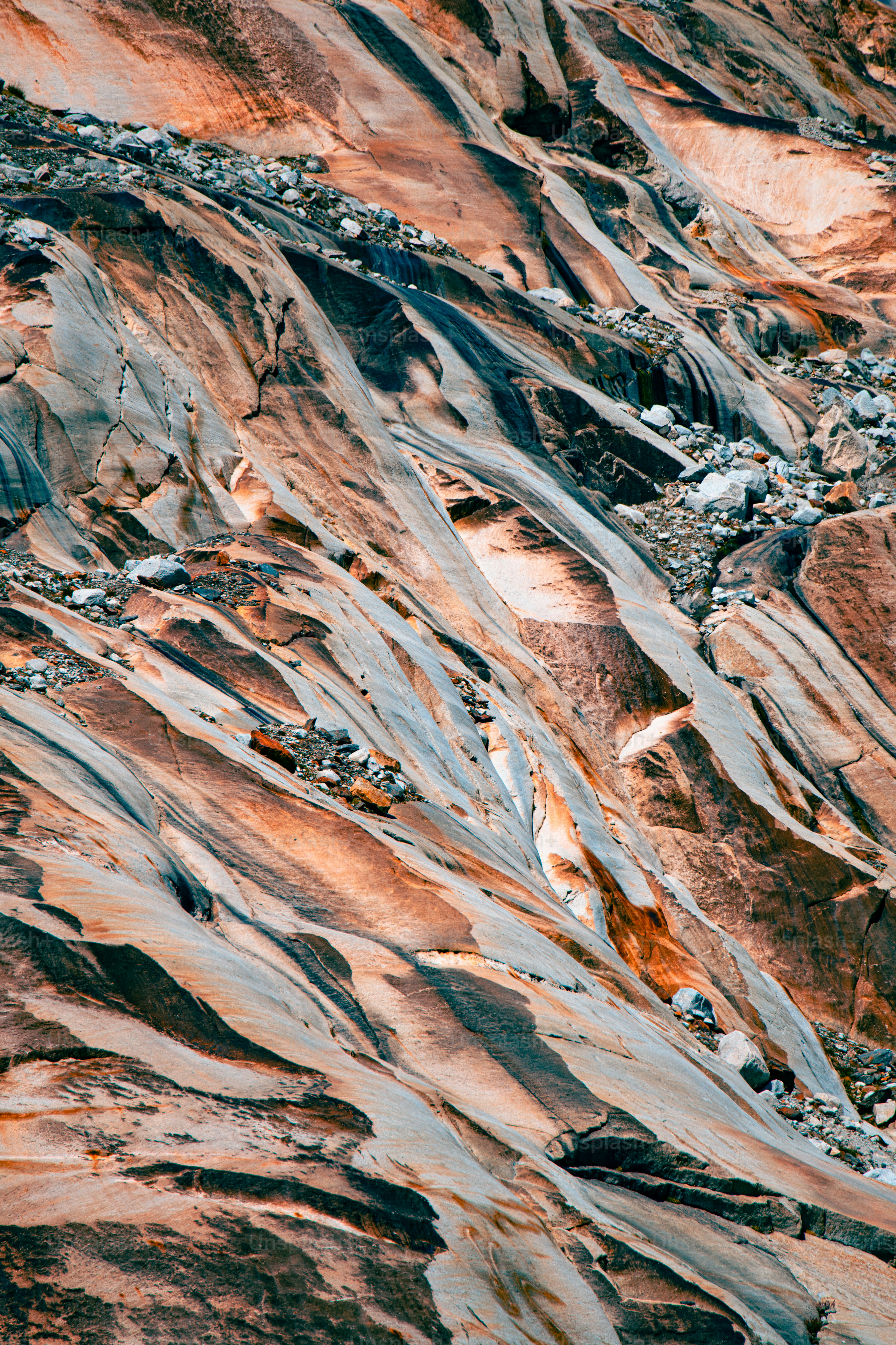 a rocky and snowy mountain
