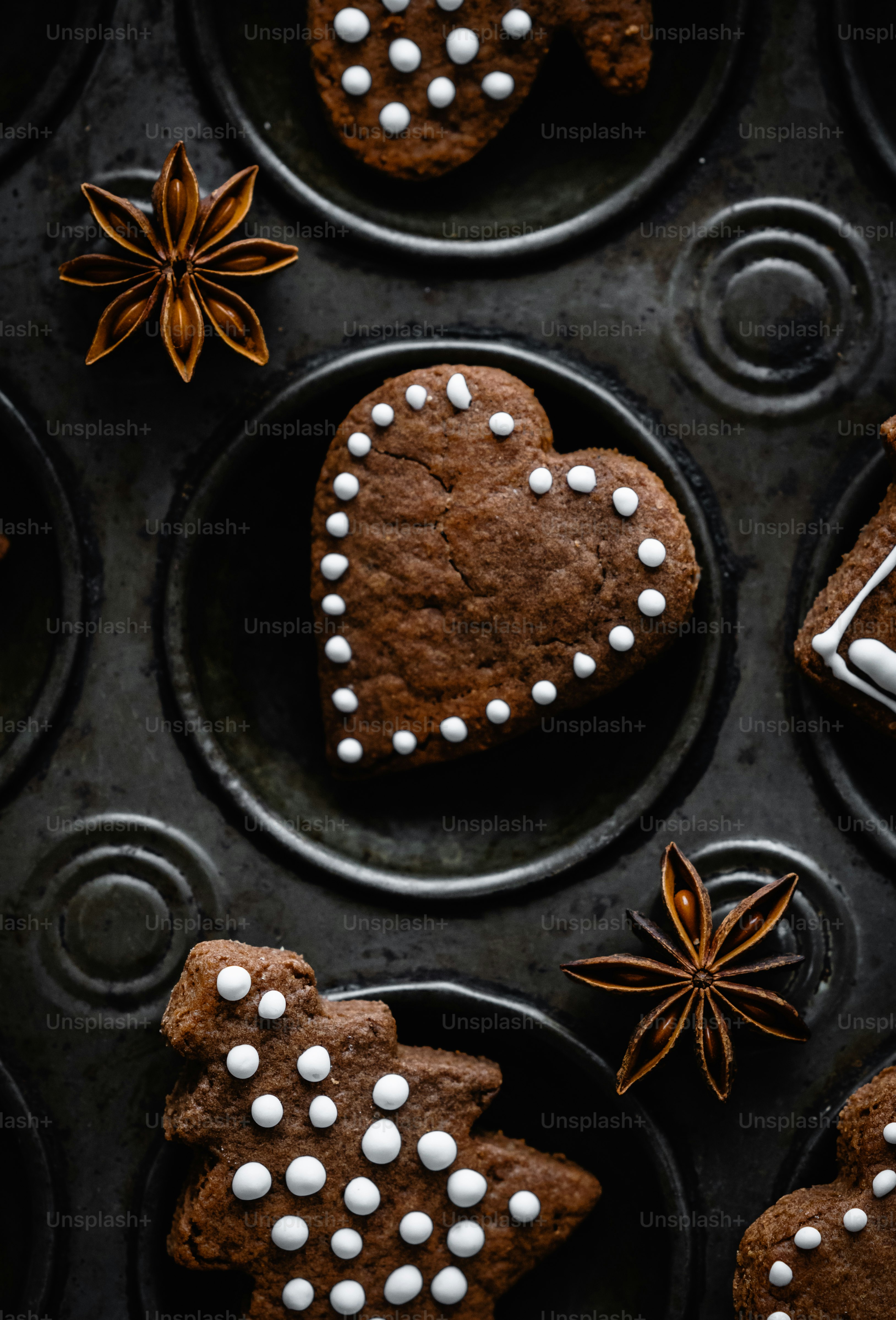 a group of chocolates with butterflies on top