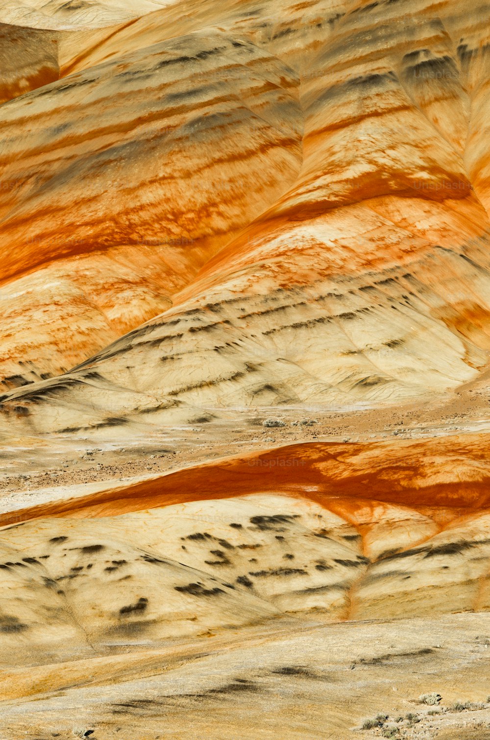 a desert landscape with sand