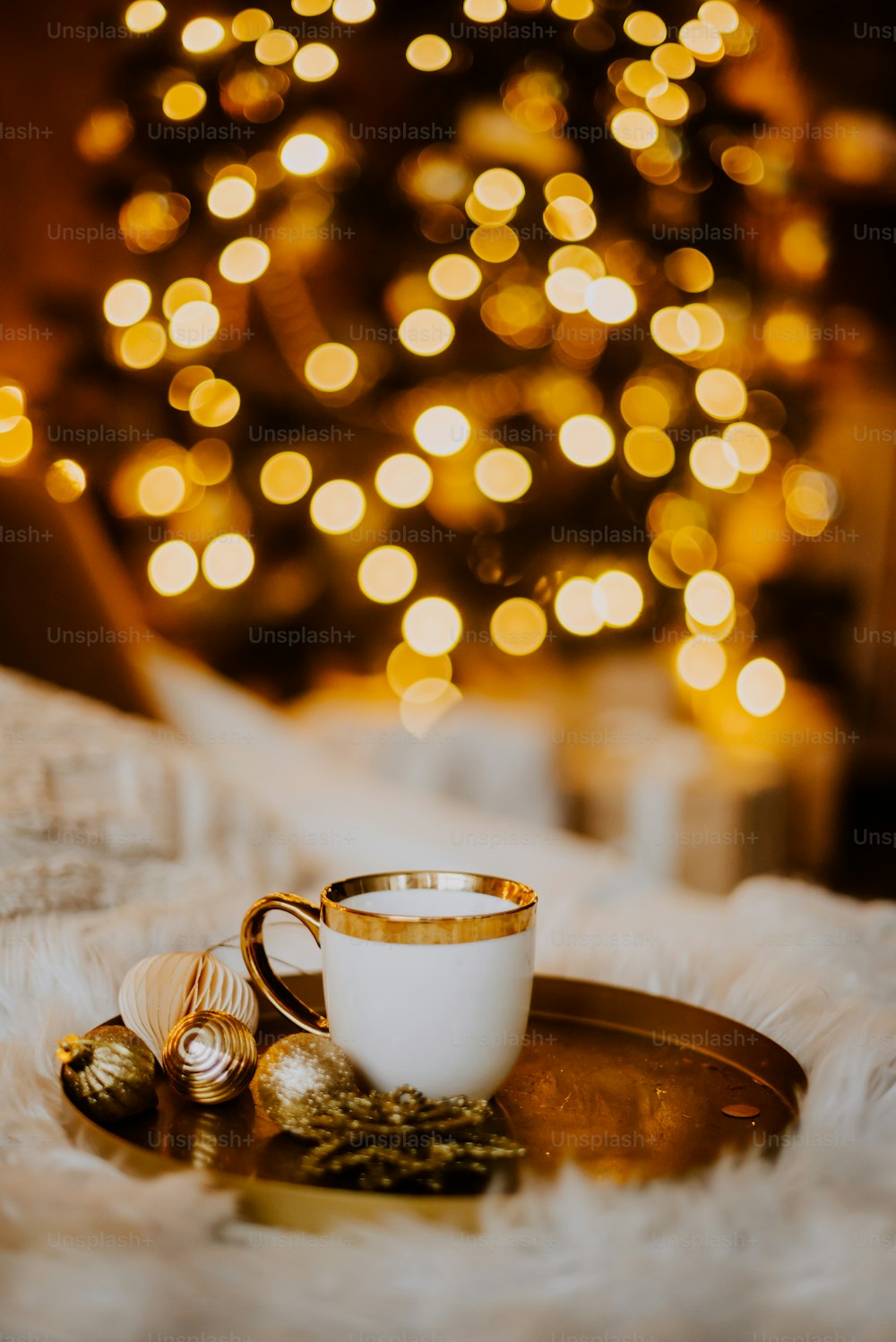 a cup of coffee on a table