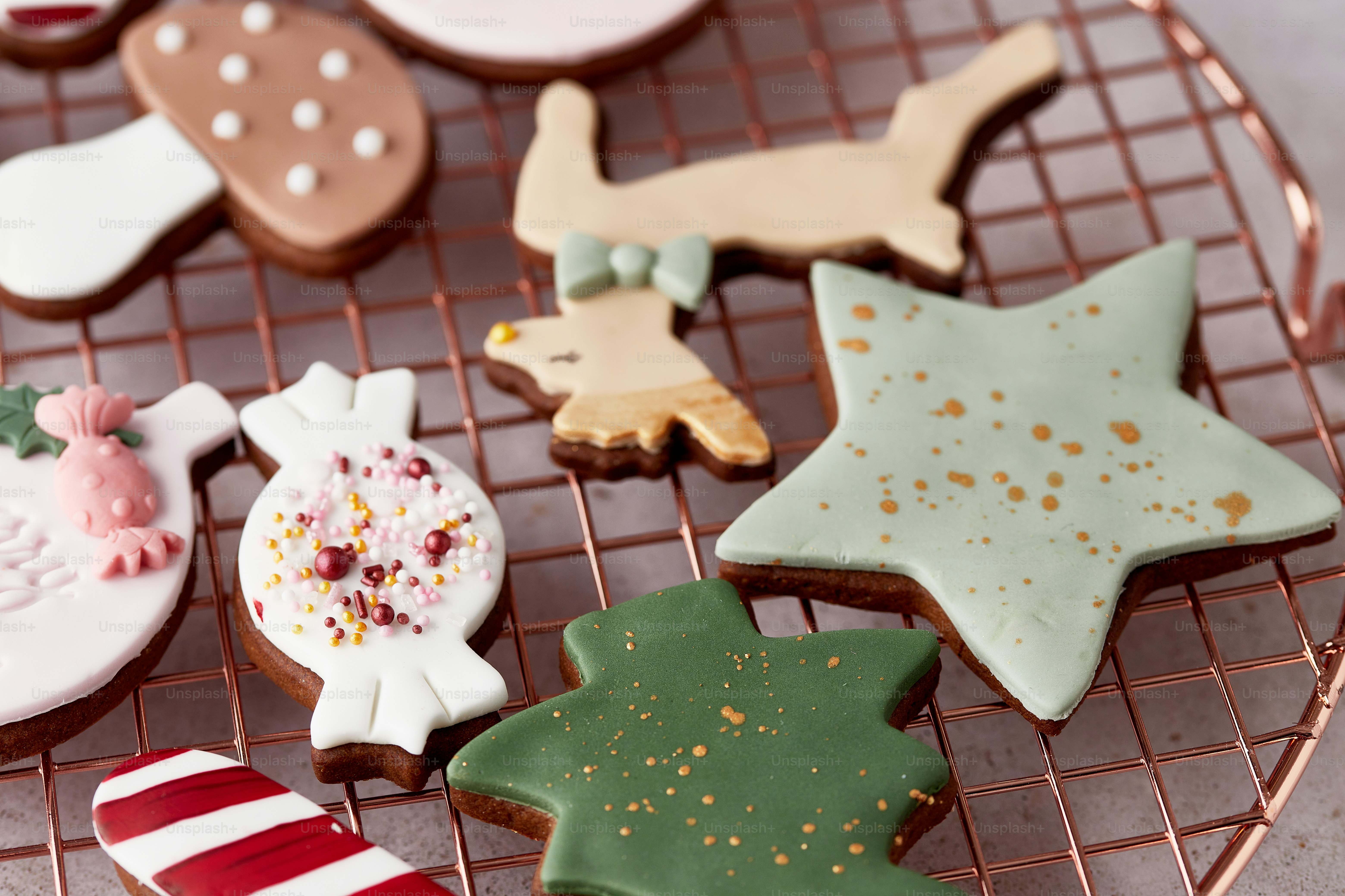 a group of gingerbread houses