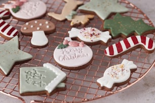 a group of gingerbread cookies