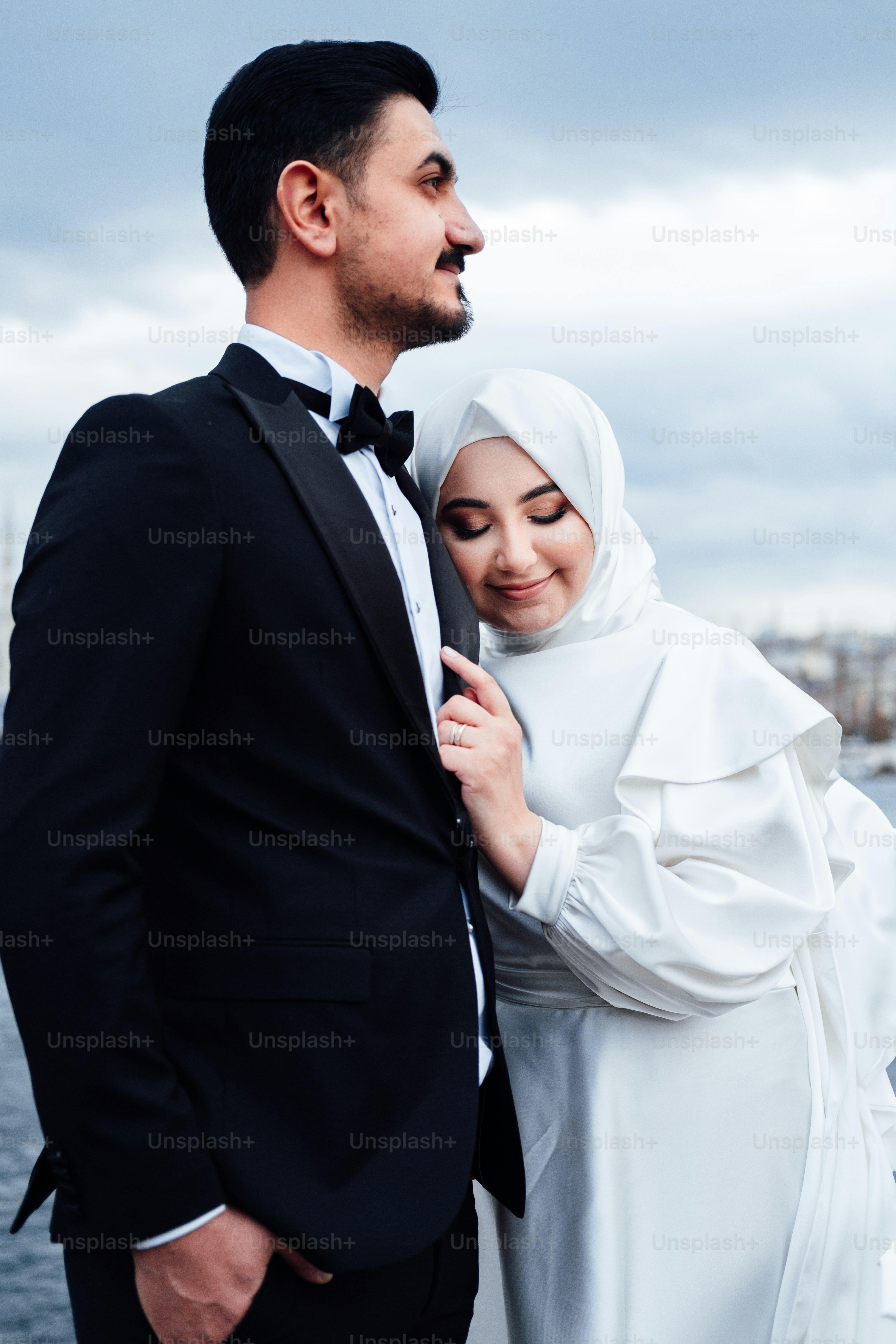 a man and woman posing for a picture