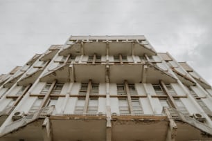 a building with balconies