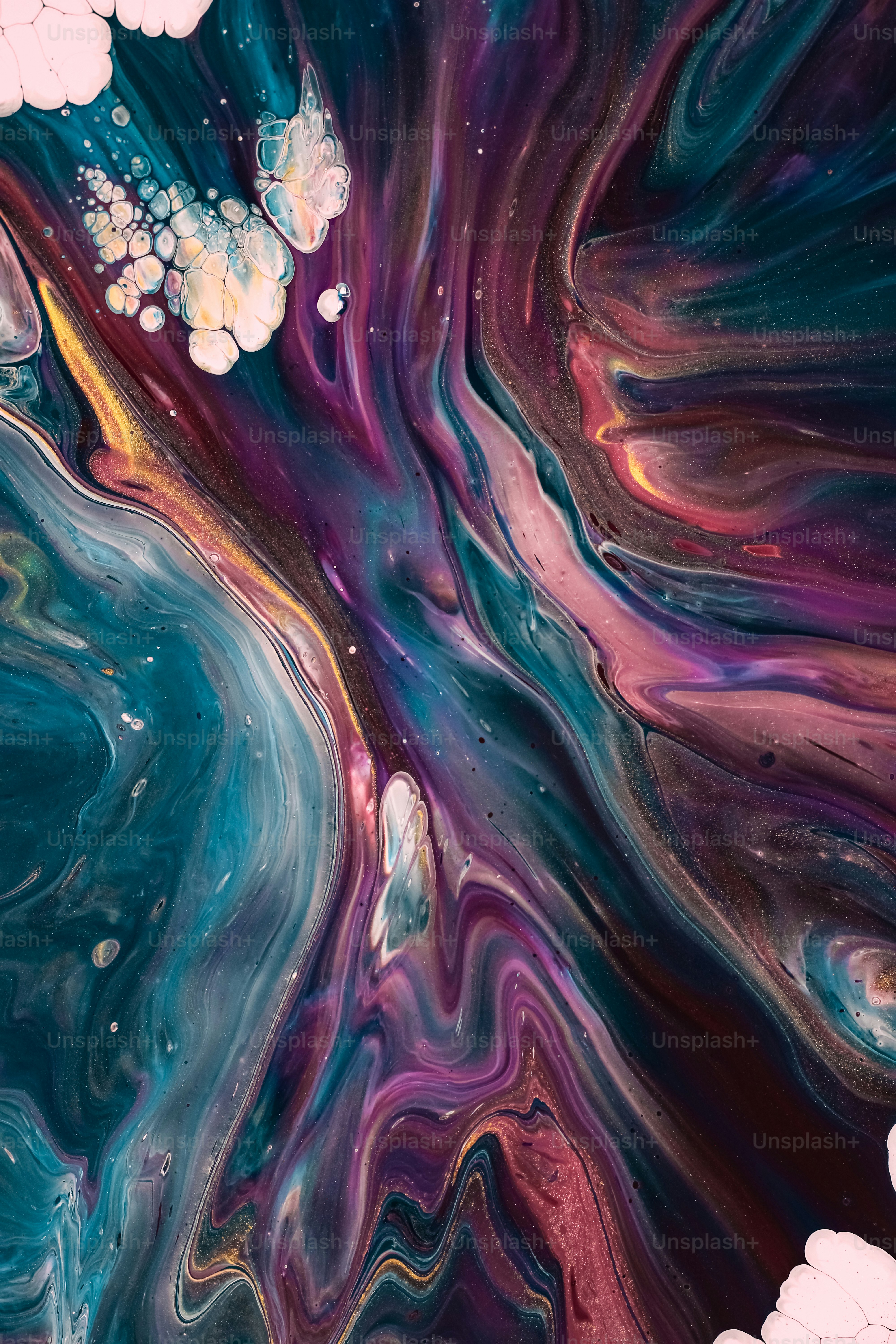 a close-up of a painting