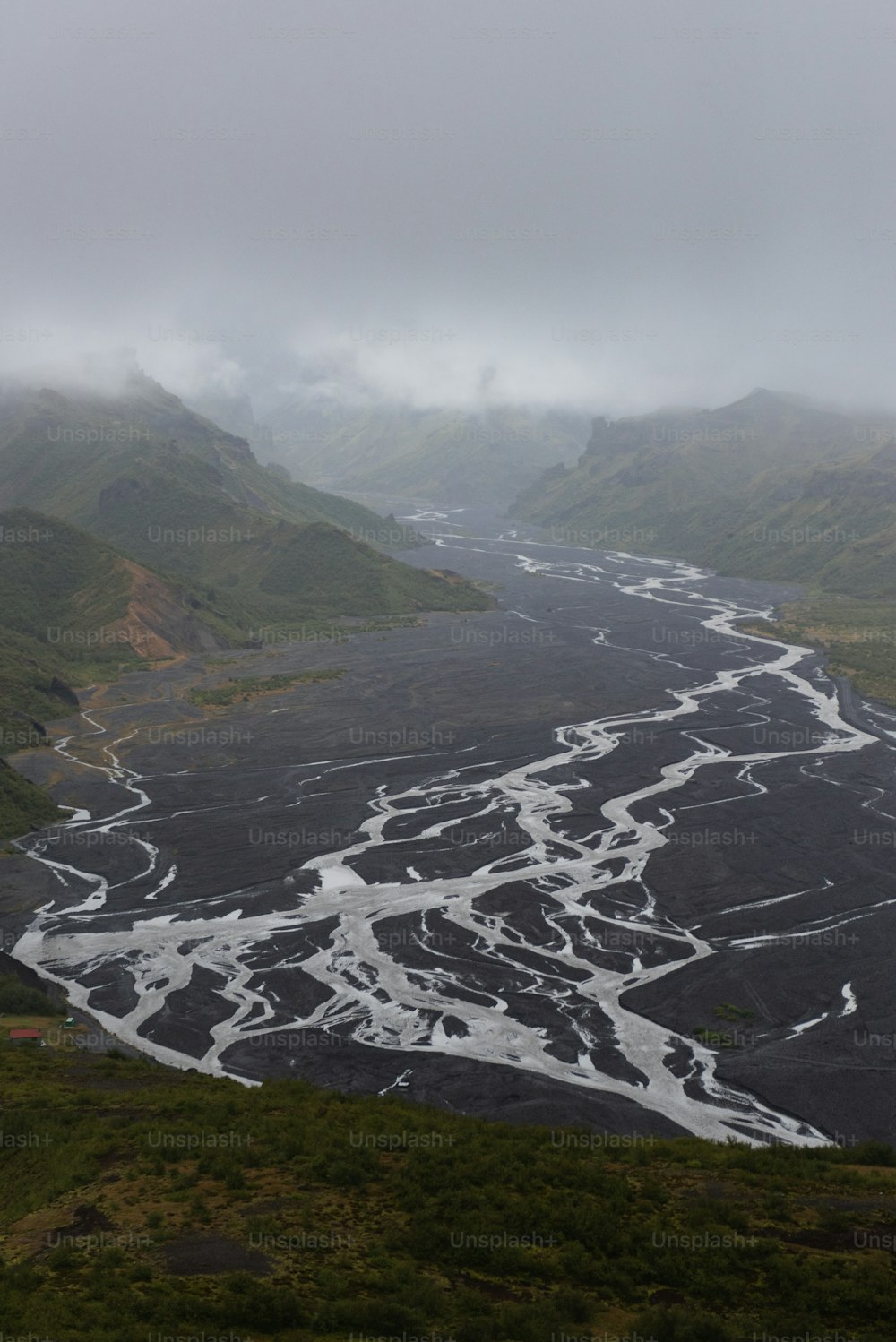 a river running through a valley