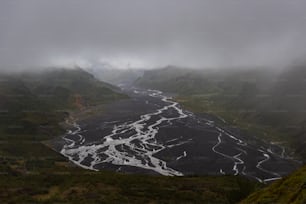 a river running through a valley