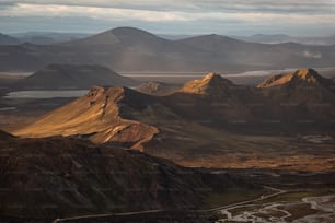 a large mountainous area